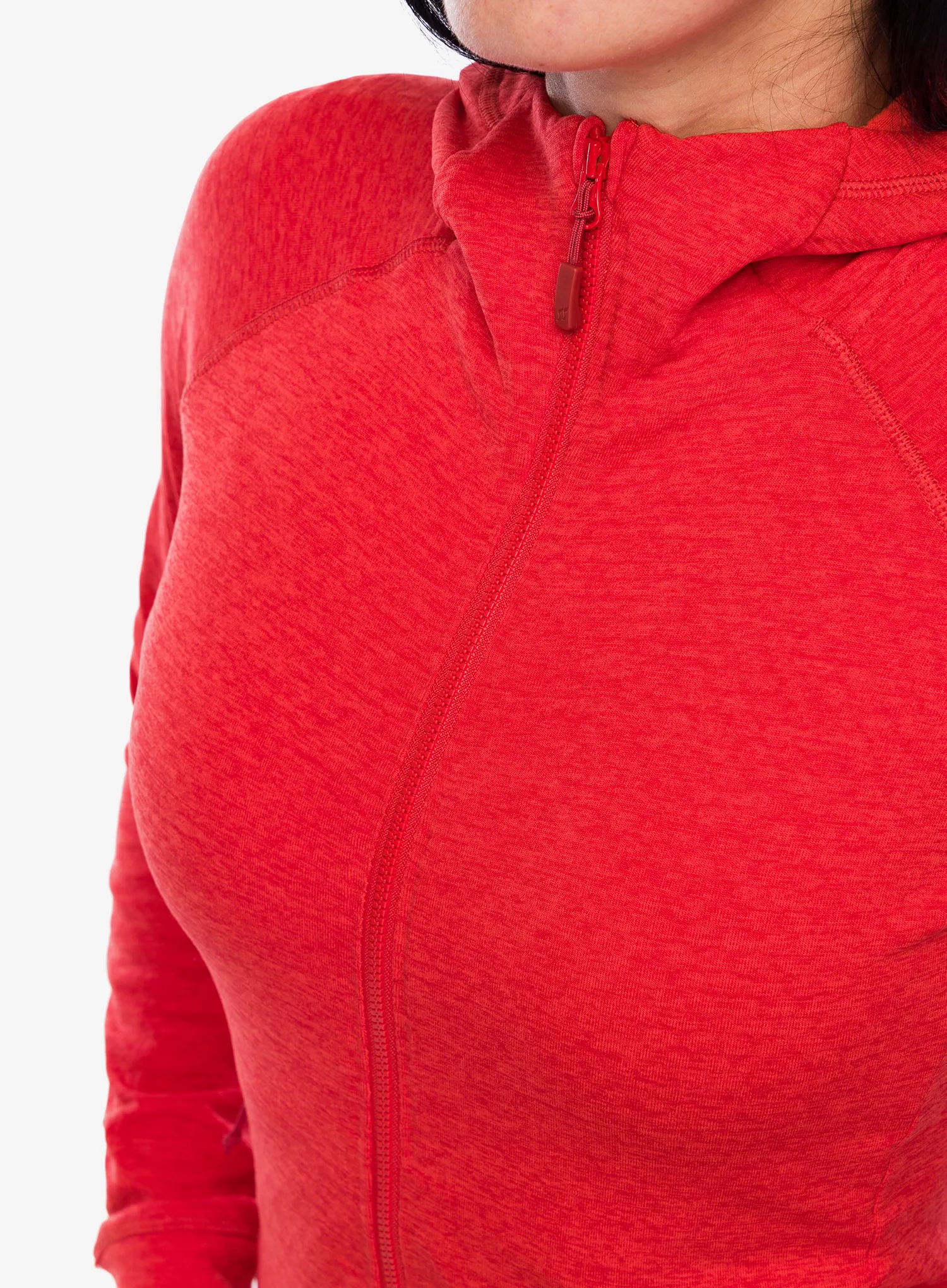Dámská mikina s kapucí Rab Nexus Hoody - red grapefruit