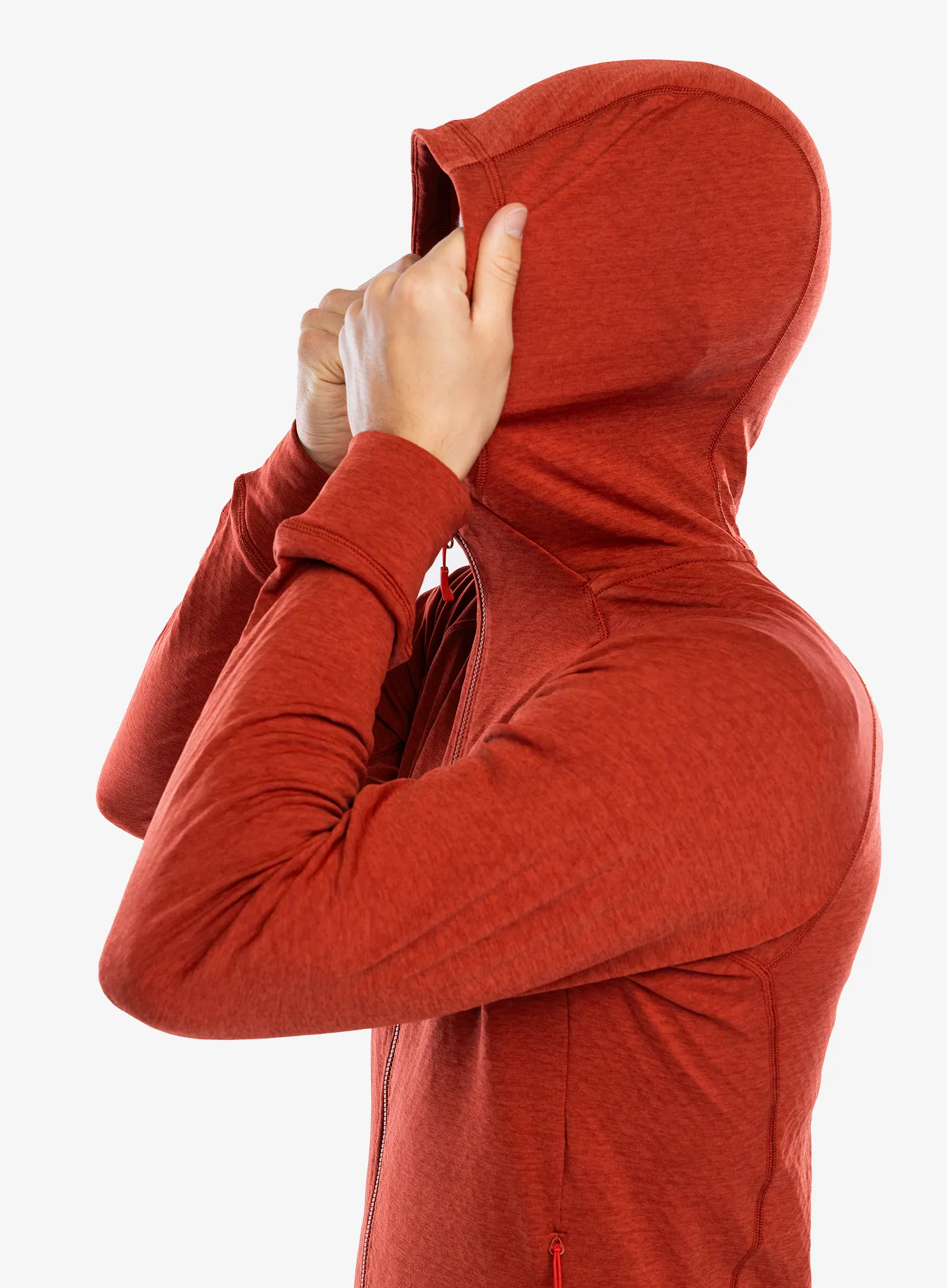 Mikina s kapucí Rab Nexus Hoody - tuscan red