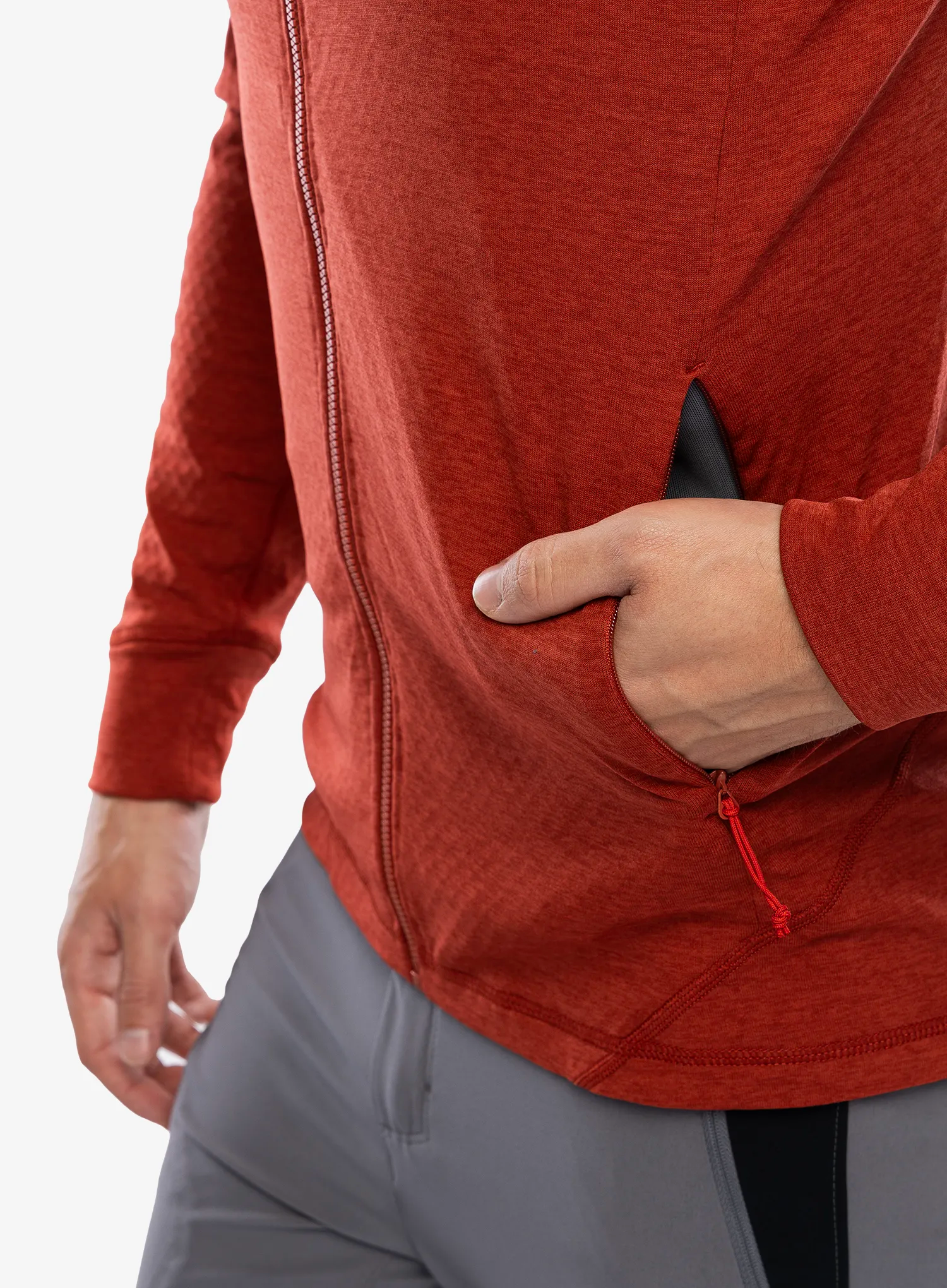 Mikina s kapucí Rab Nexus Hoody - tuscan red