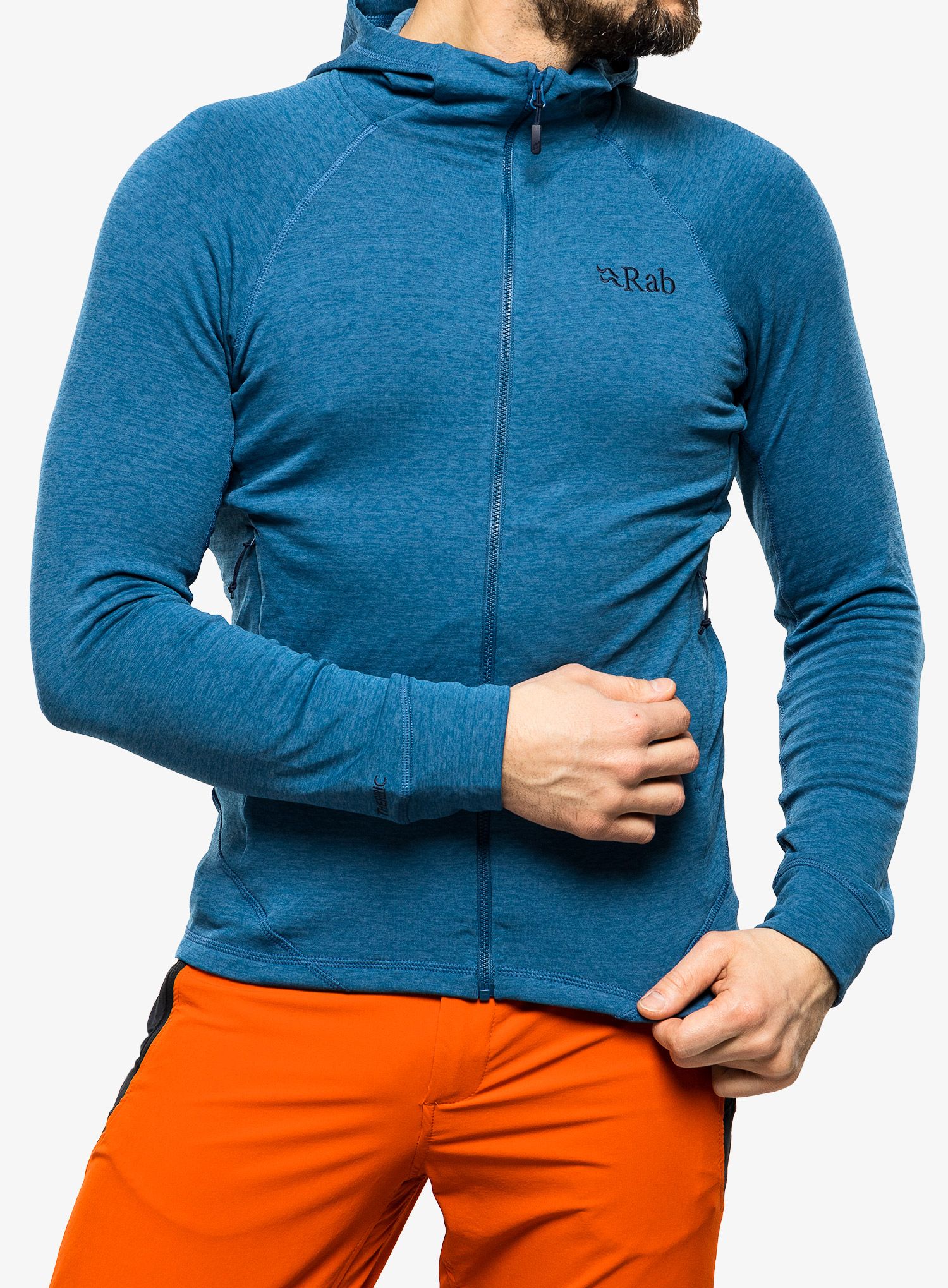 Mikina s kapucí Rab Nexus Hoody  - denim