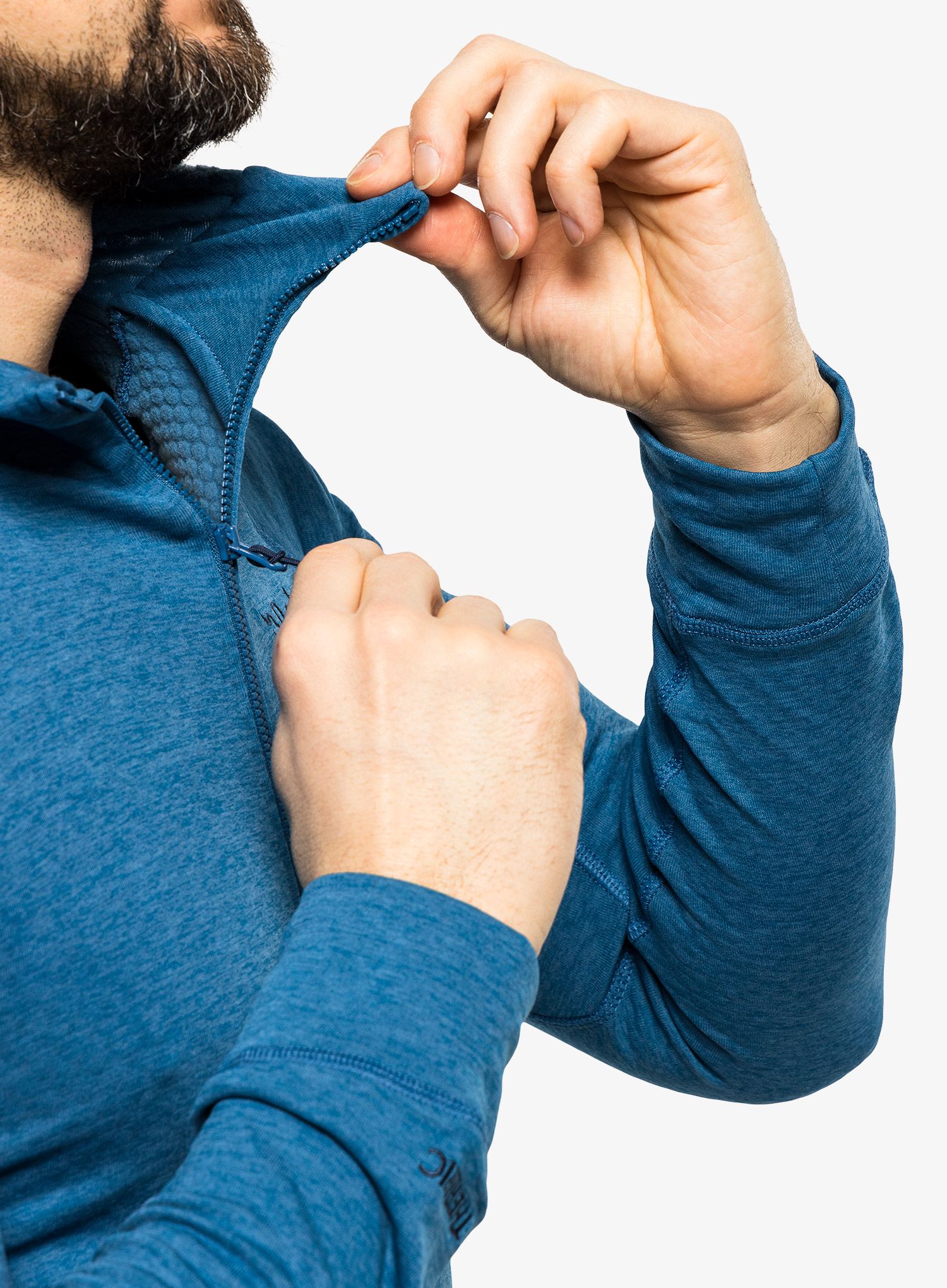 Mikina s kapucí Rab Nexus Hoody  - denim