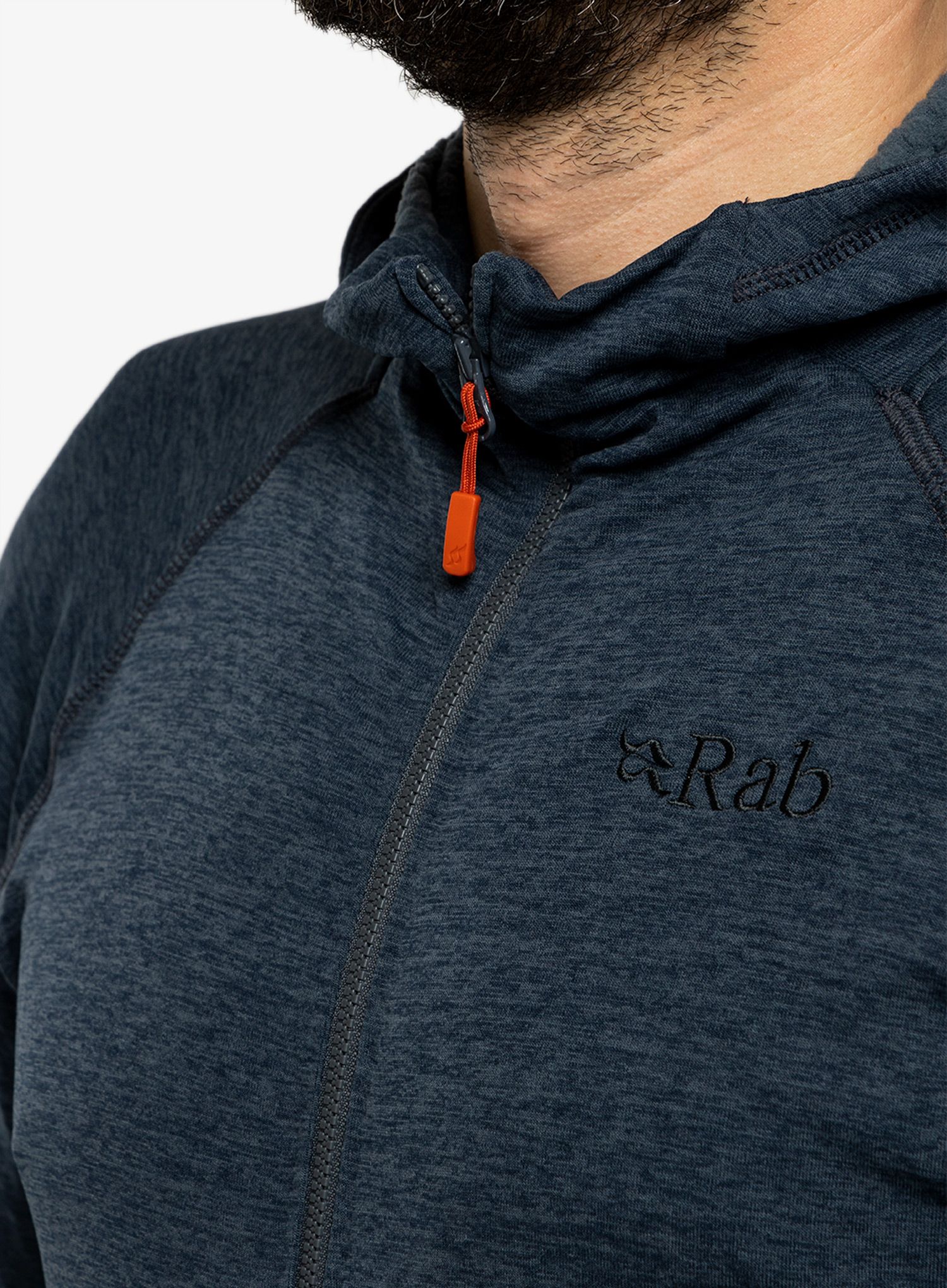 Mikina s kapucí Rab Nexus Hoody  - steel