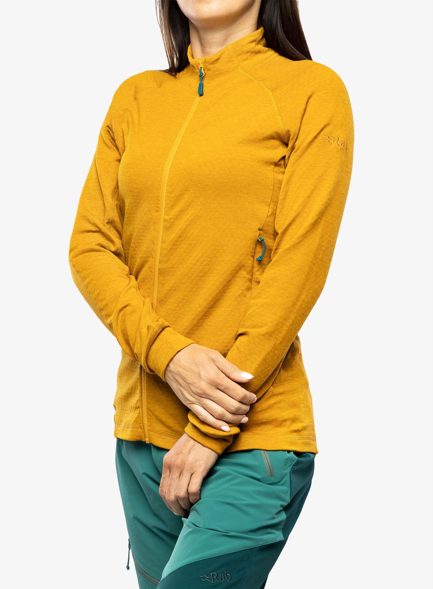 Dámská mikina na zip Rab Nexus Jacket - dark butternut