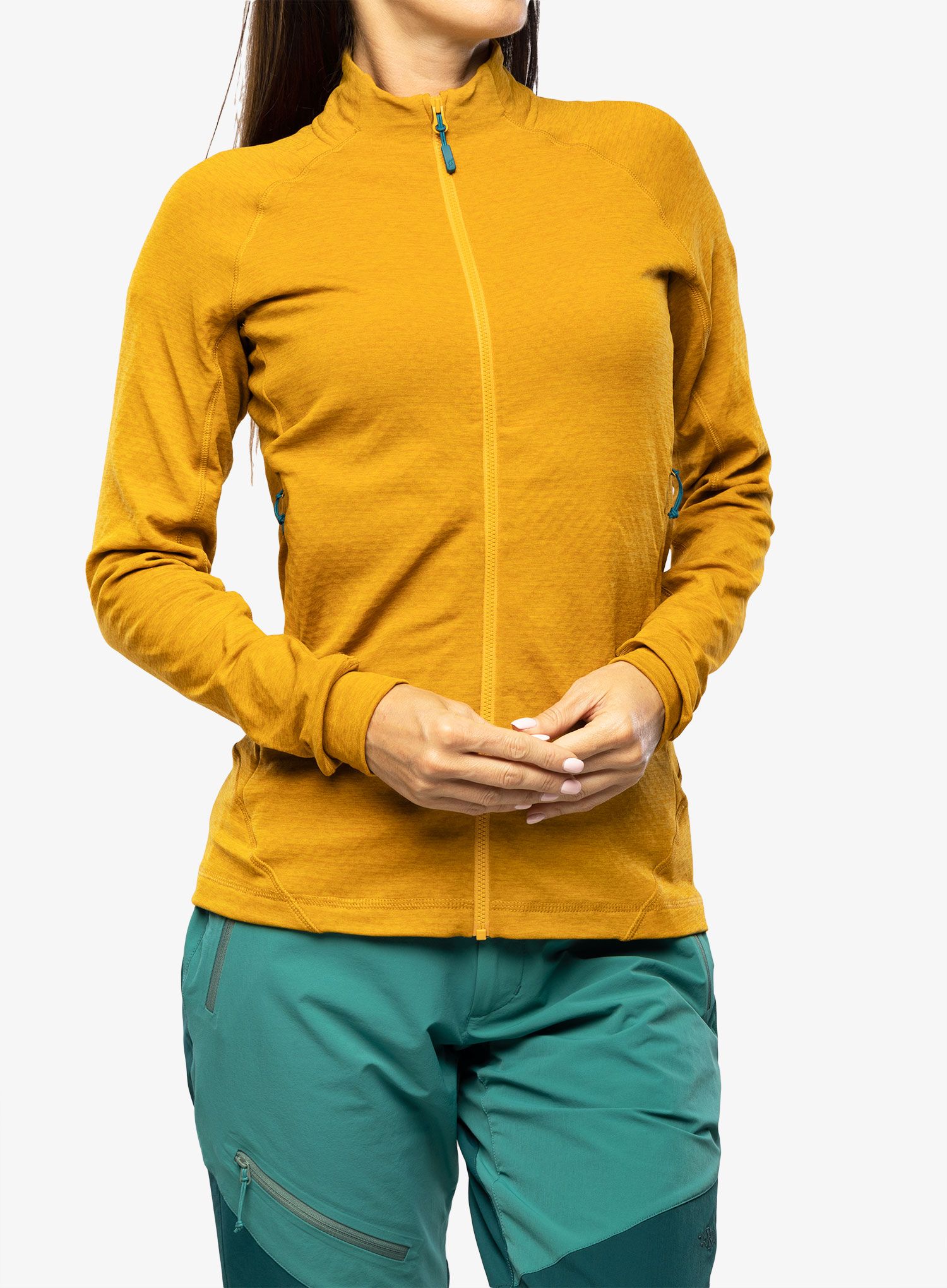 Dámská mikina na zip Rab Nexus Jacket - dark butternut
