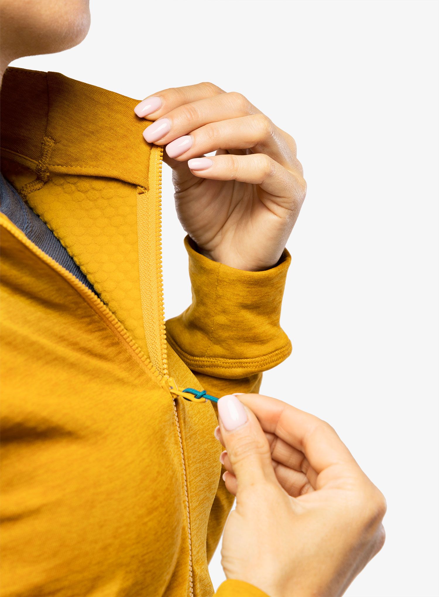 Dámská mikina na zip Rab Nexus Jacket - dark butternut