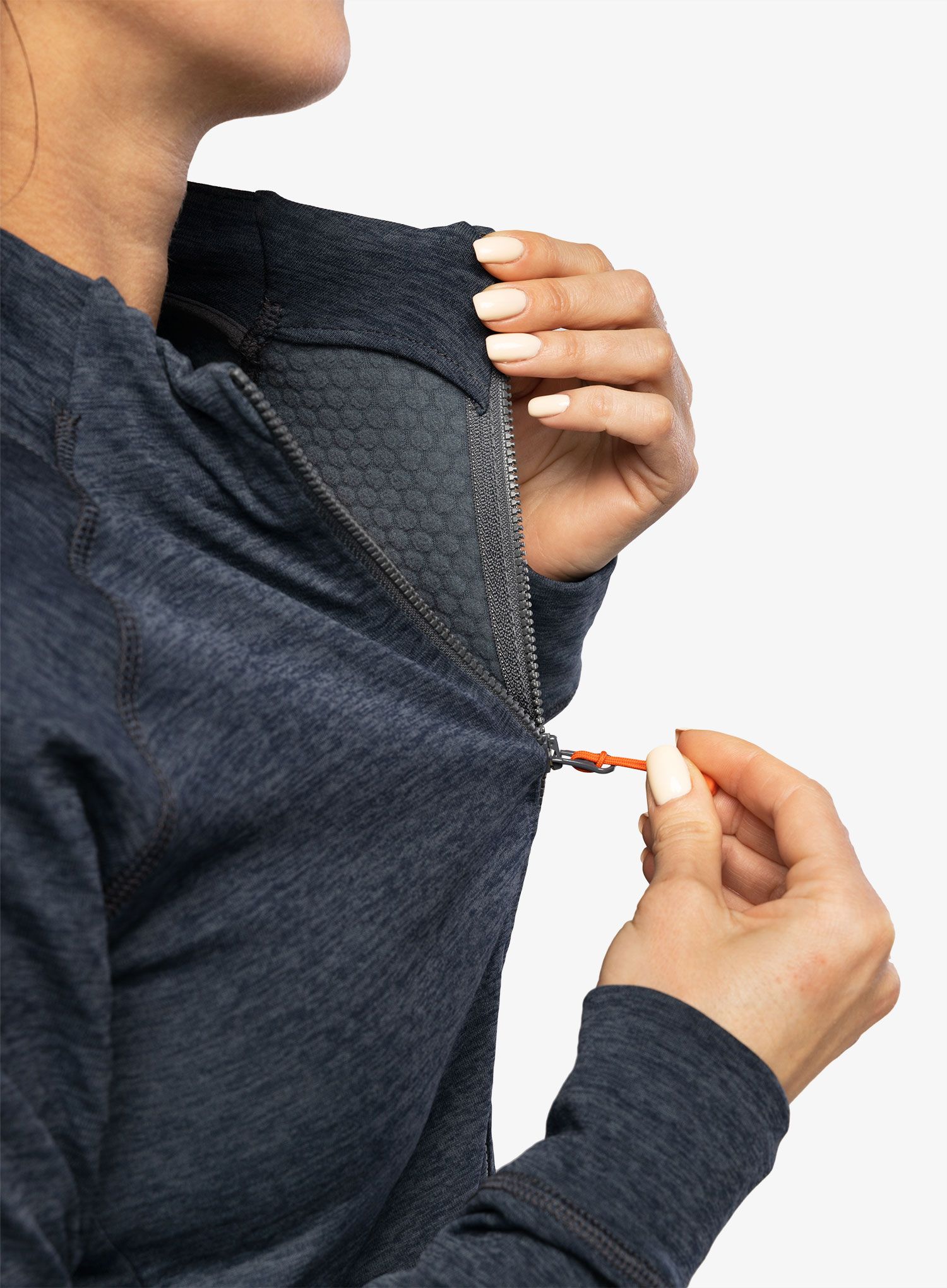 Mikina dámská bez kapuce Rab Nexus Jacket - steel