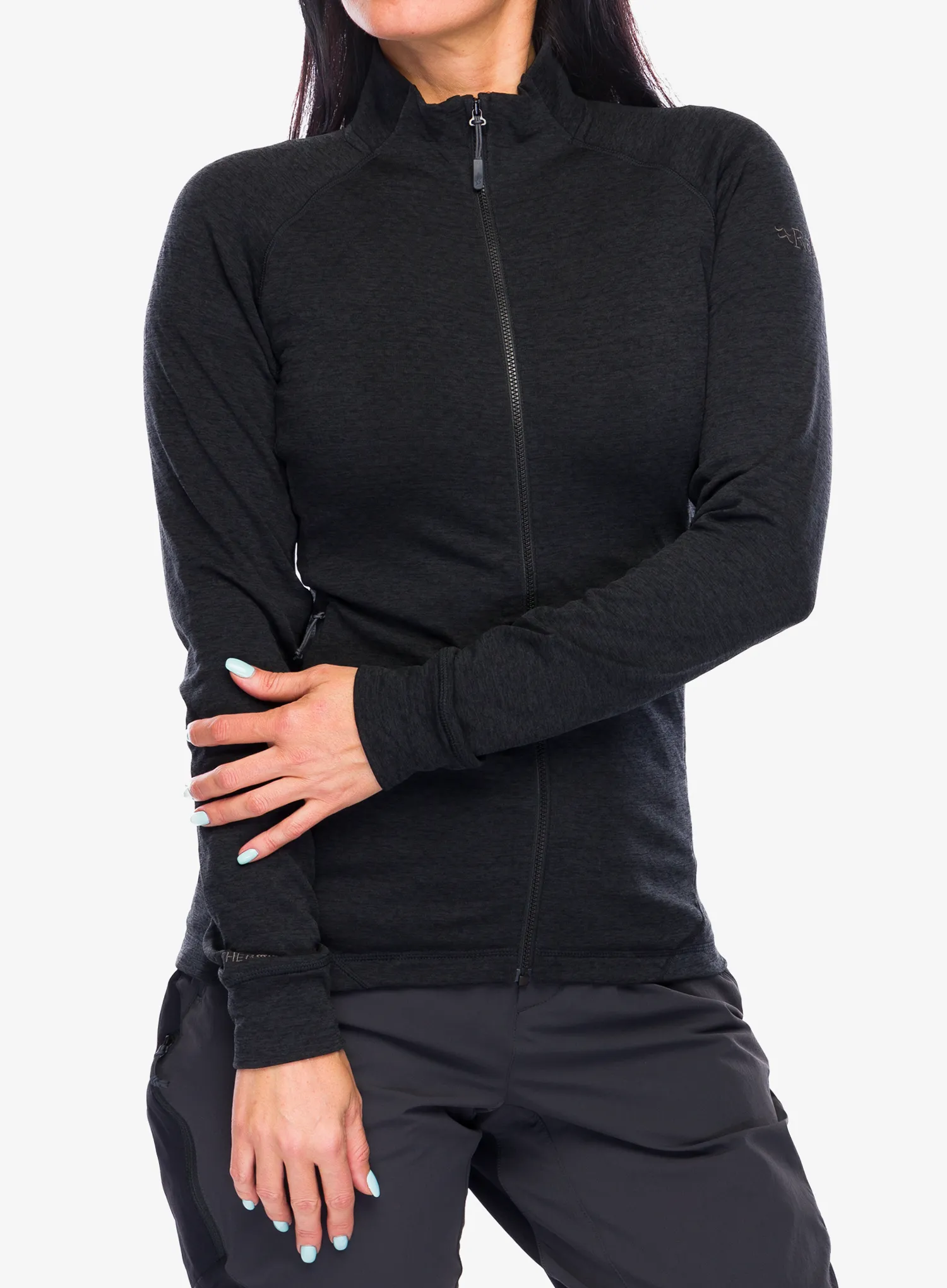Dámská mikina na zip Rab Nexus Jacket - black