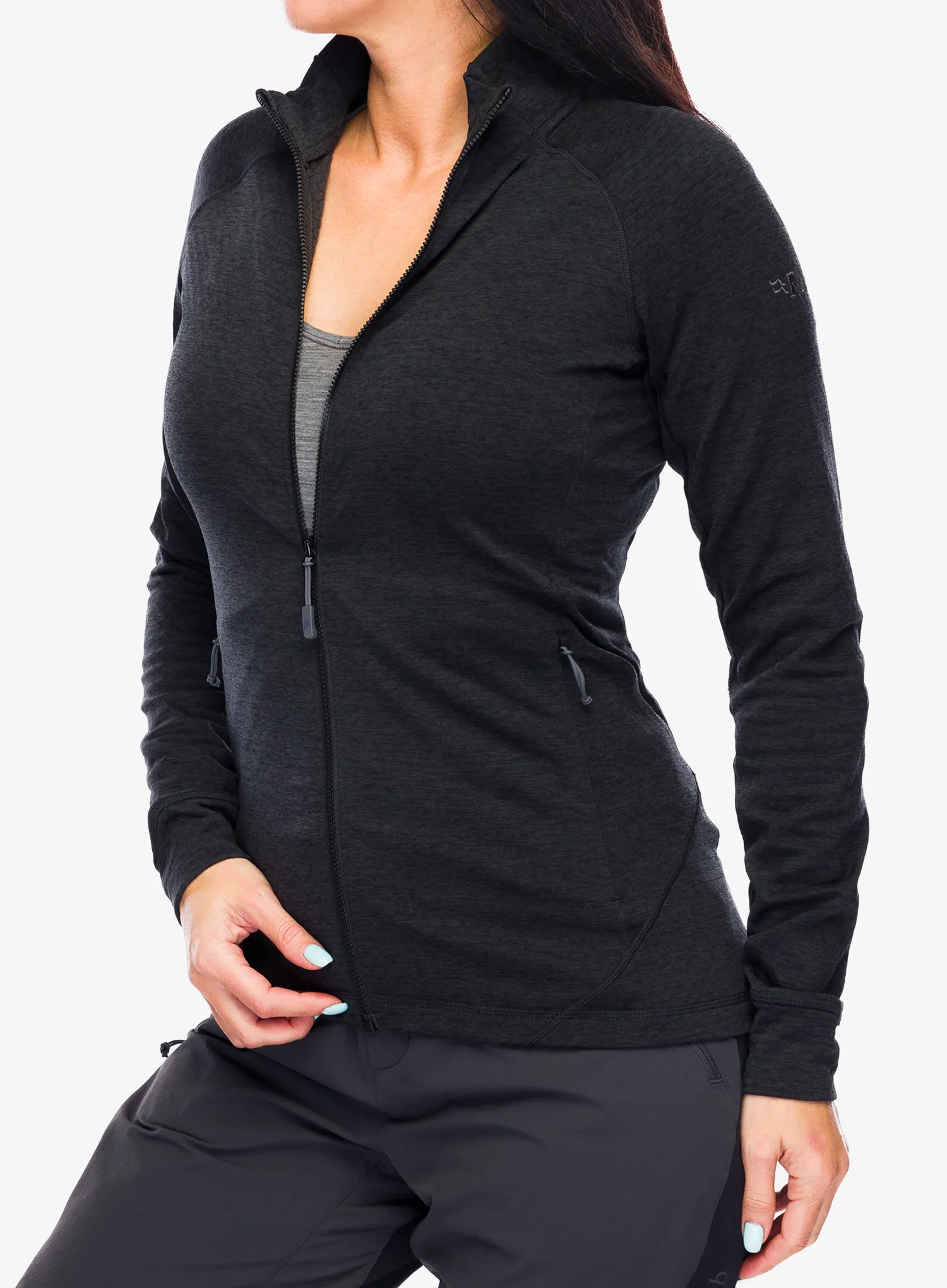 Dámská mikina na zip Rab Nexus Jacket - black