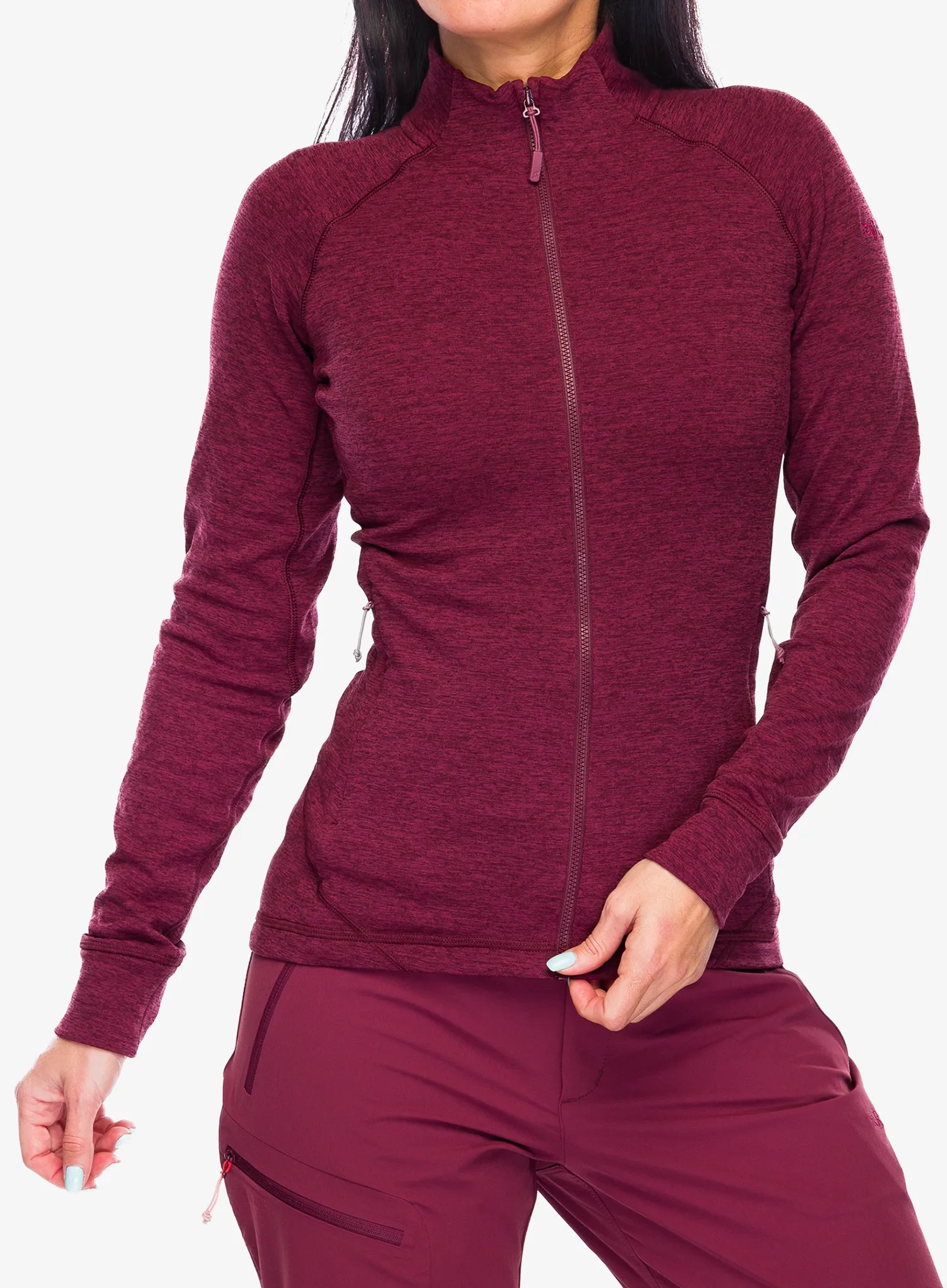 Dámská mikina na zip Rab Nexus Jacket - deep heather