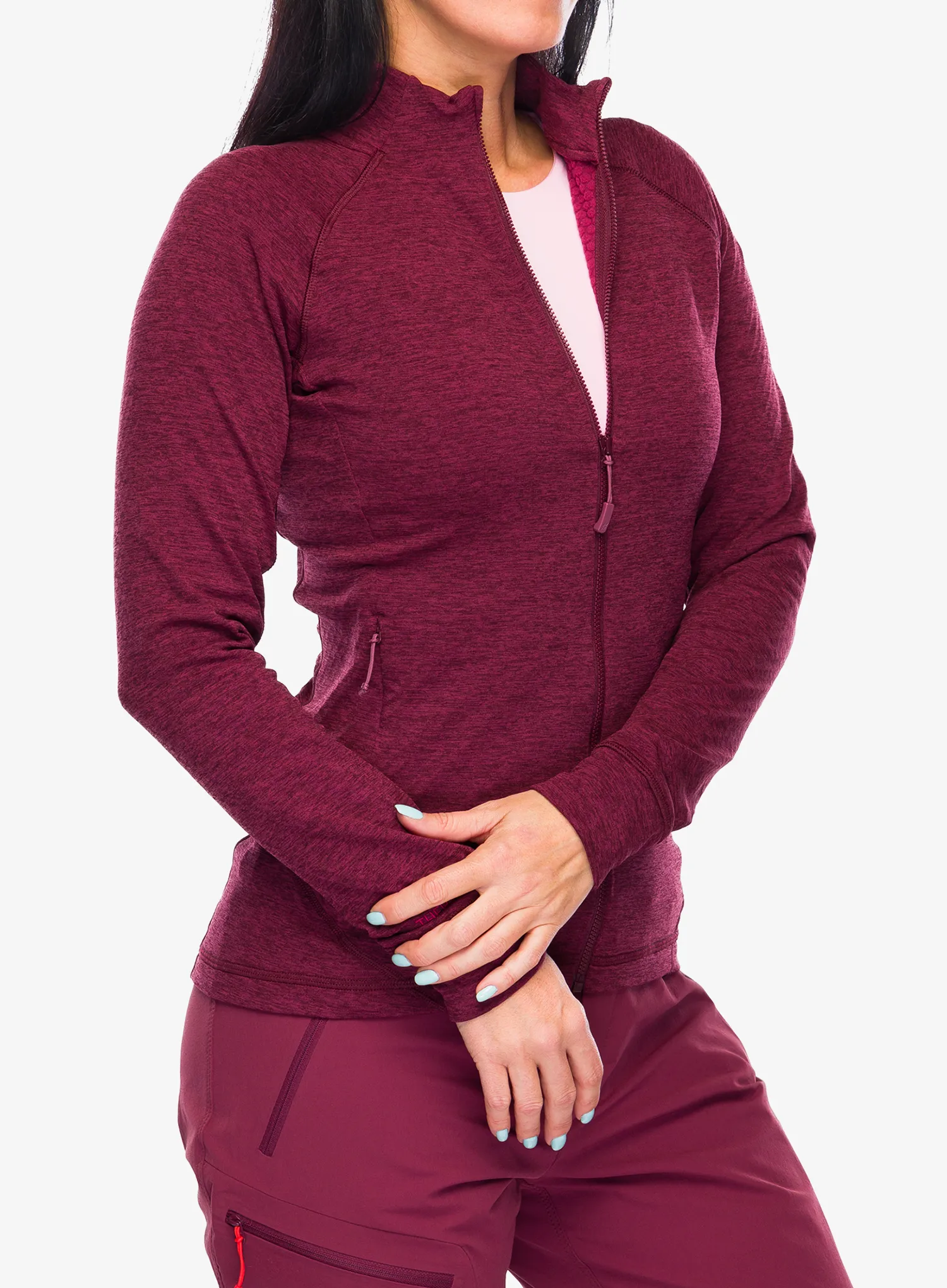 Dámská mikina na zip Rab Nexus Jacket - deep heather