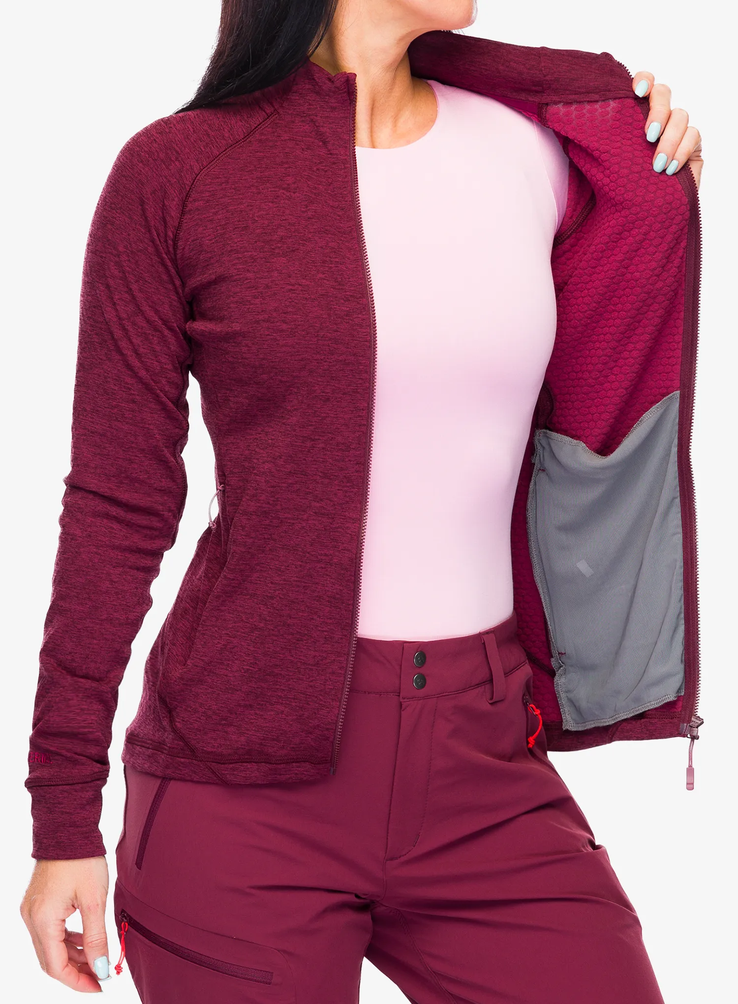 Dámská mikina na zip Rab Nexus Jacket - deep heather