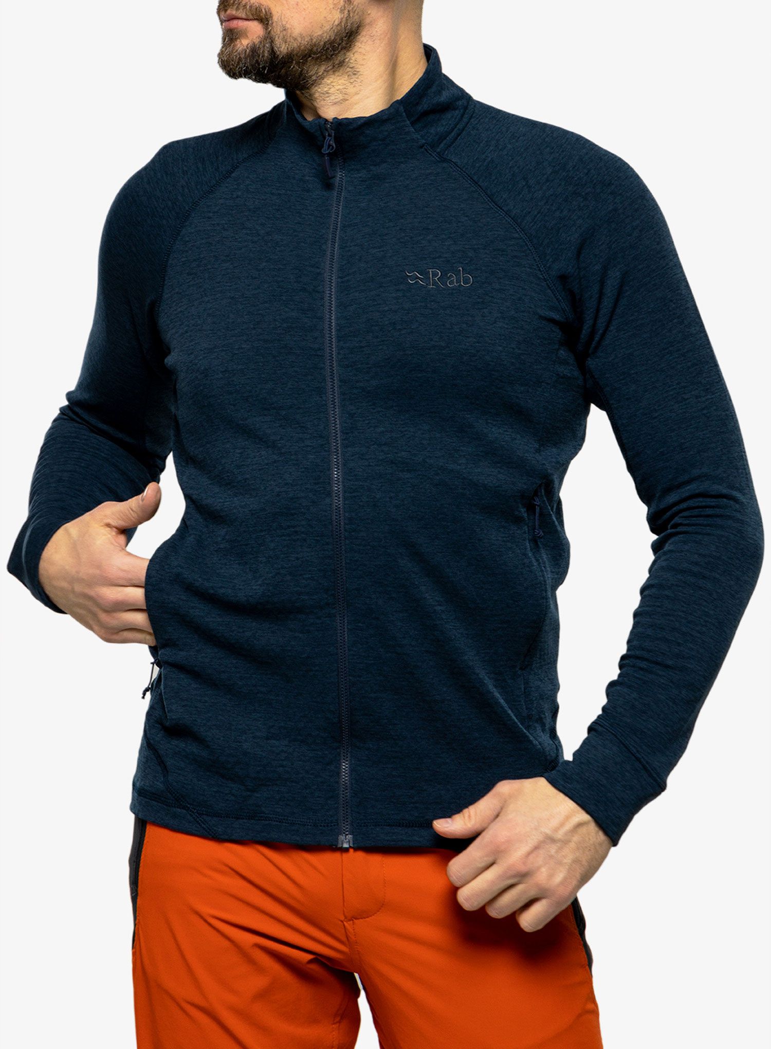 Mikina bez kapuce Rab Nexus Jacket  - deep ink