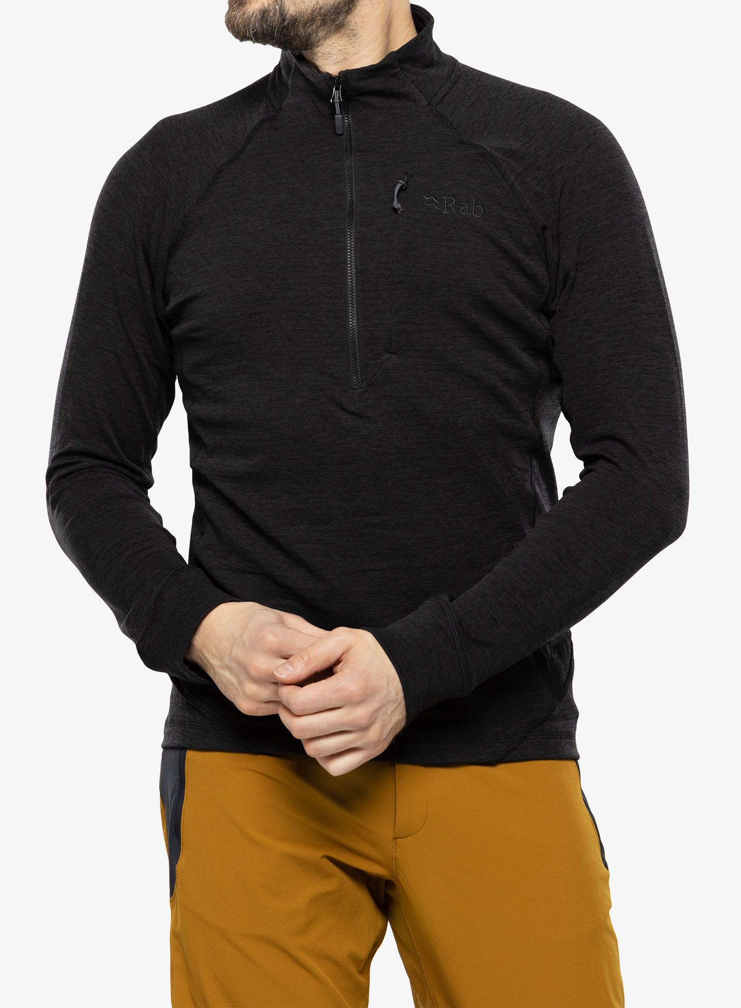 Mikina se zipem Rab Nexus Pull-On  - black