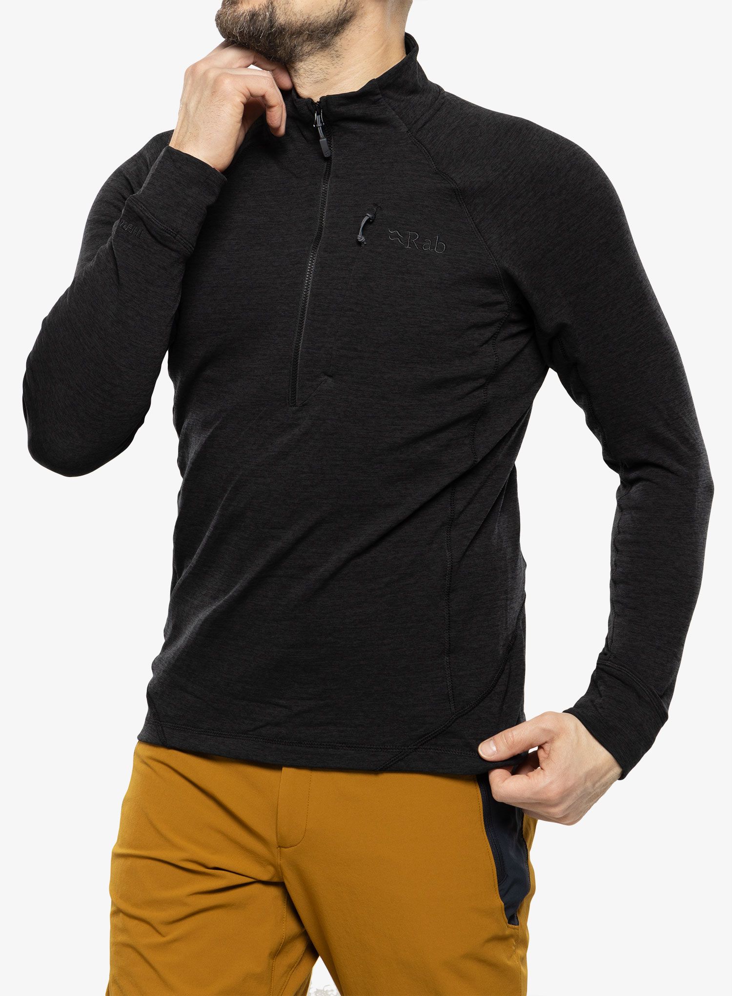 Mikina se zipem Rab Nexus Pull-On  - black
