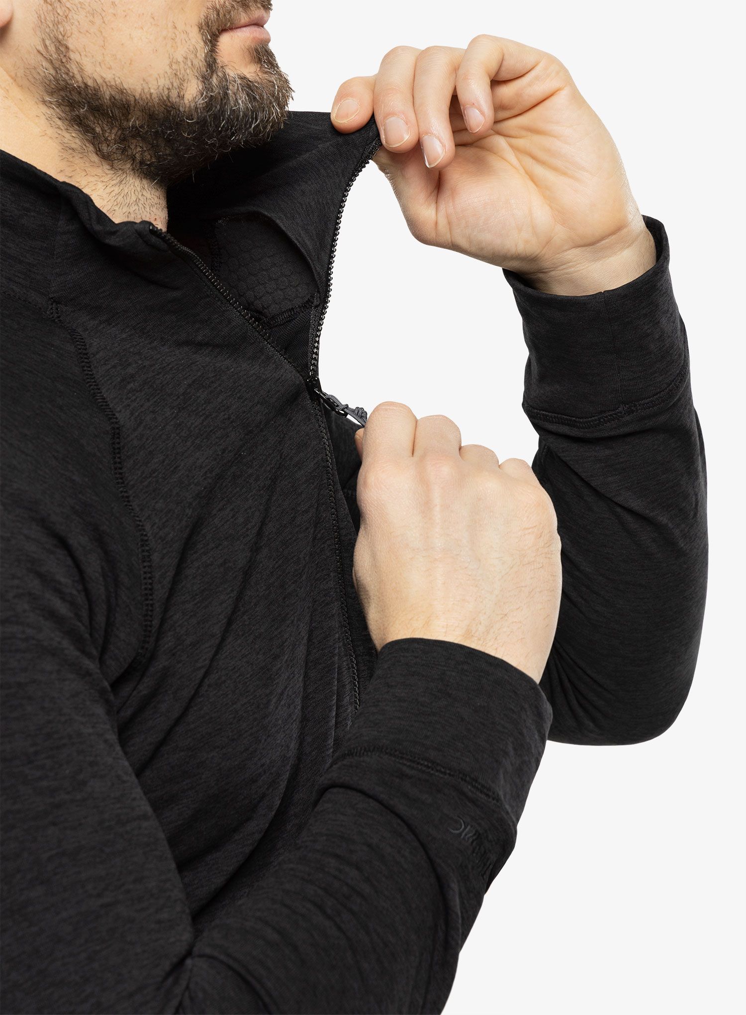 Mikina se zipem Rab Nexus Pull-On  - black