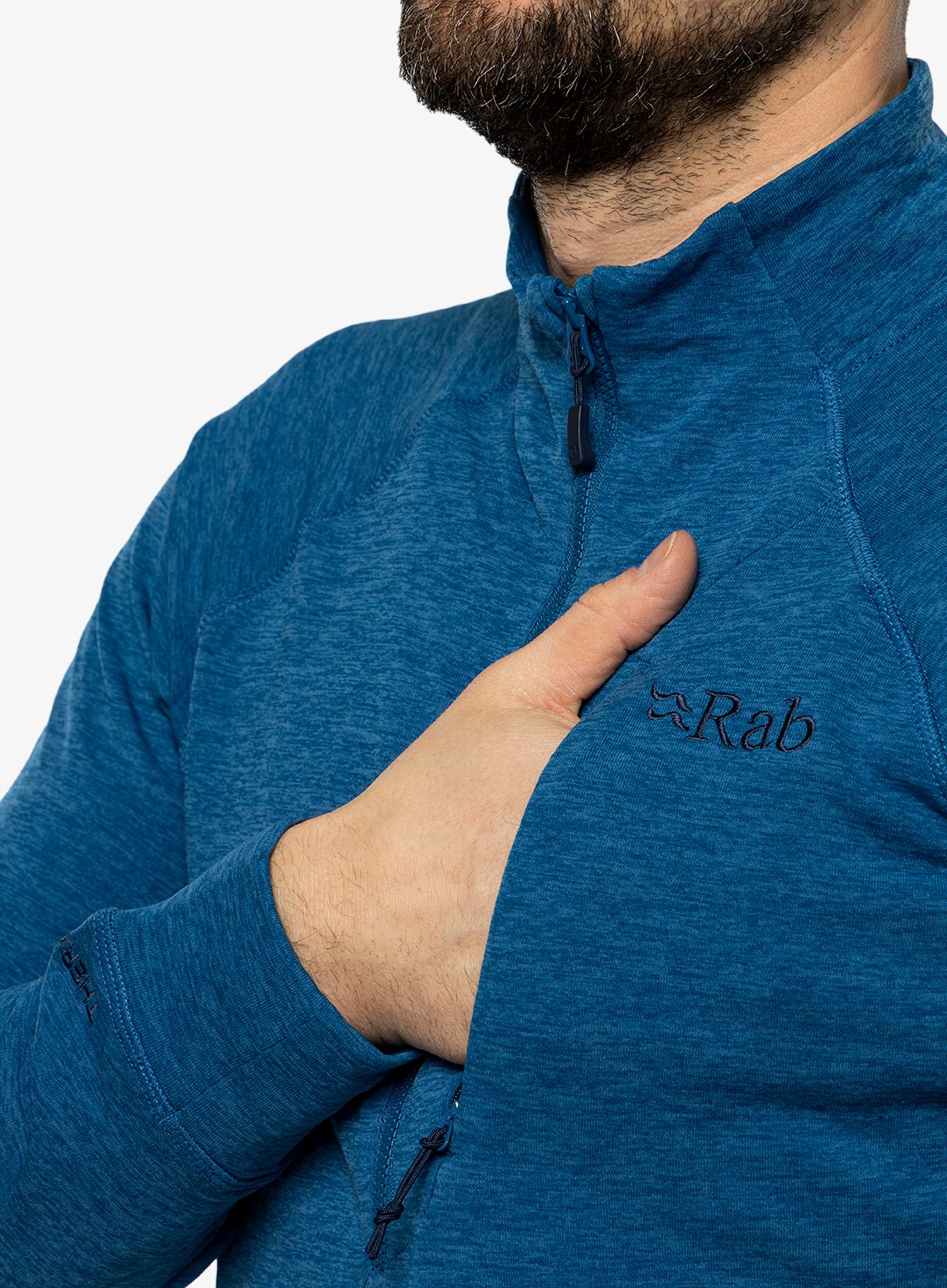 Mikina bez kapuce Rab Nexus Pull-On  - denim