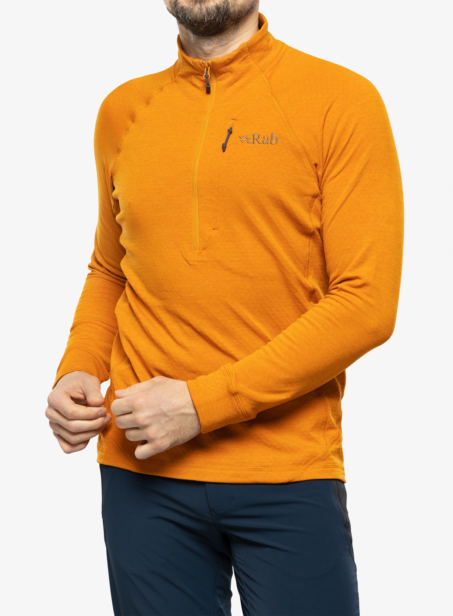 Mikina bez kapuce Rab Nexus Pull-On  - marmalade