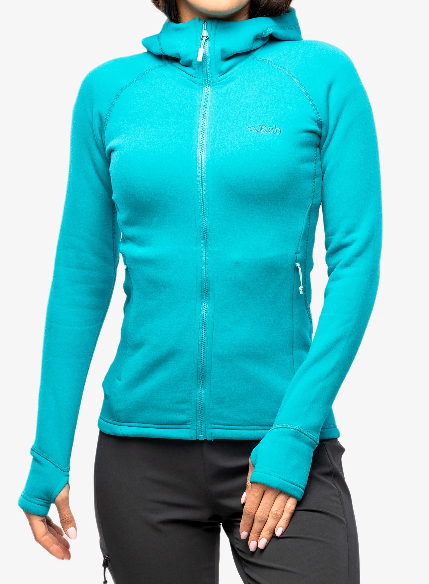 Dámská fleecová mikina Rab Power Stretch Pro Jacket - aquamarine