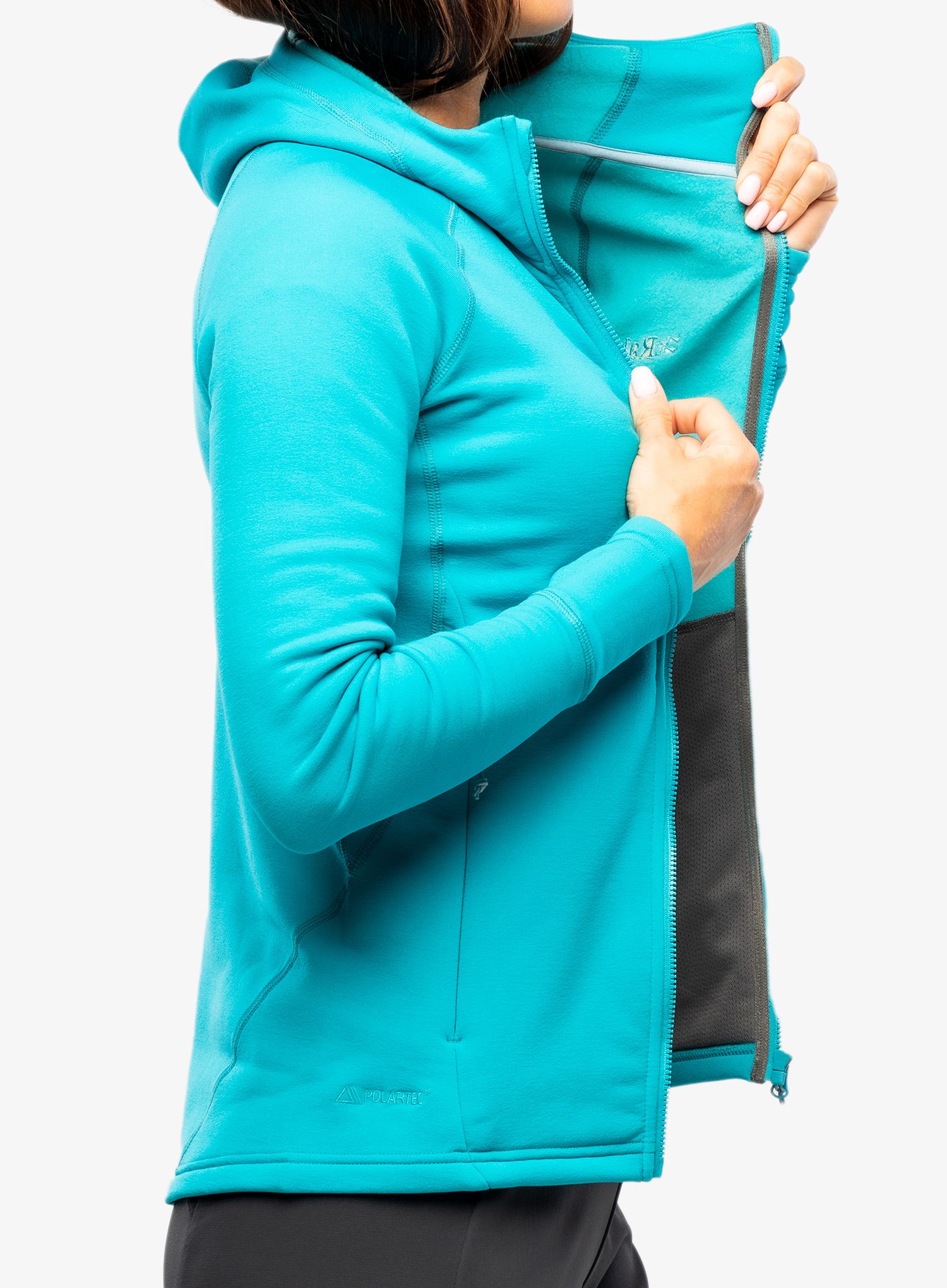 Dámská fleecová mikina Rab Power Stretch Pro Jacket - aquamarine