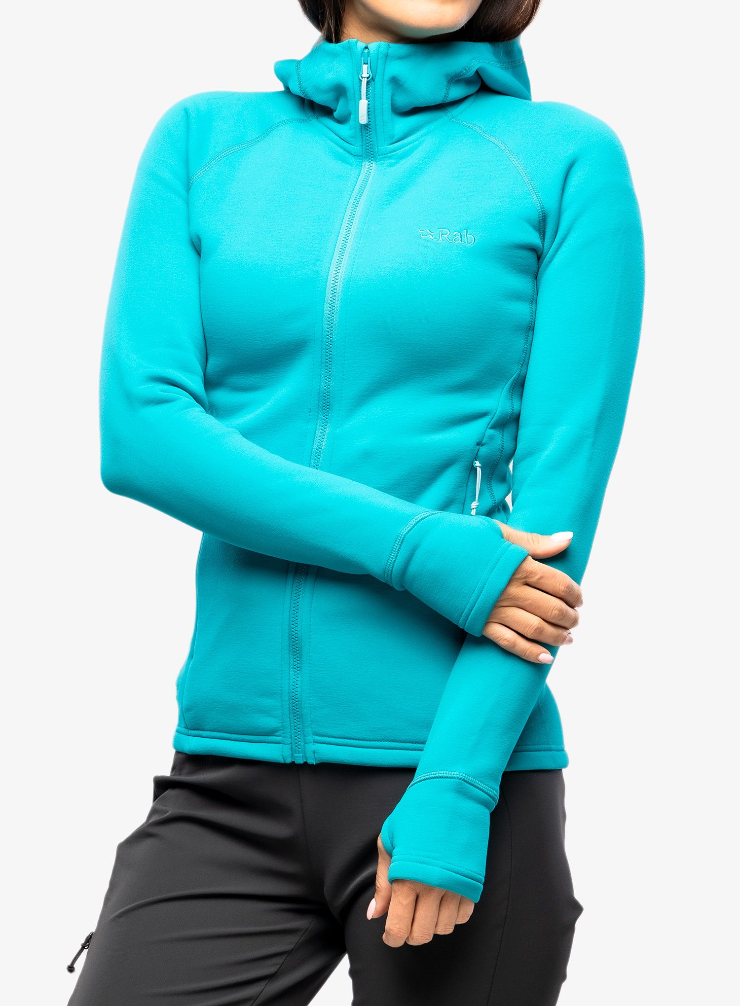 Dámská fleecová mikina Rab Power Stretch Pro Jacket - aquamarine