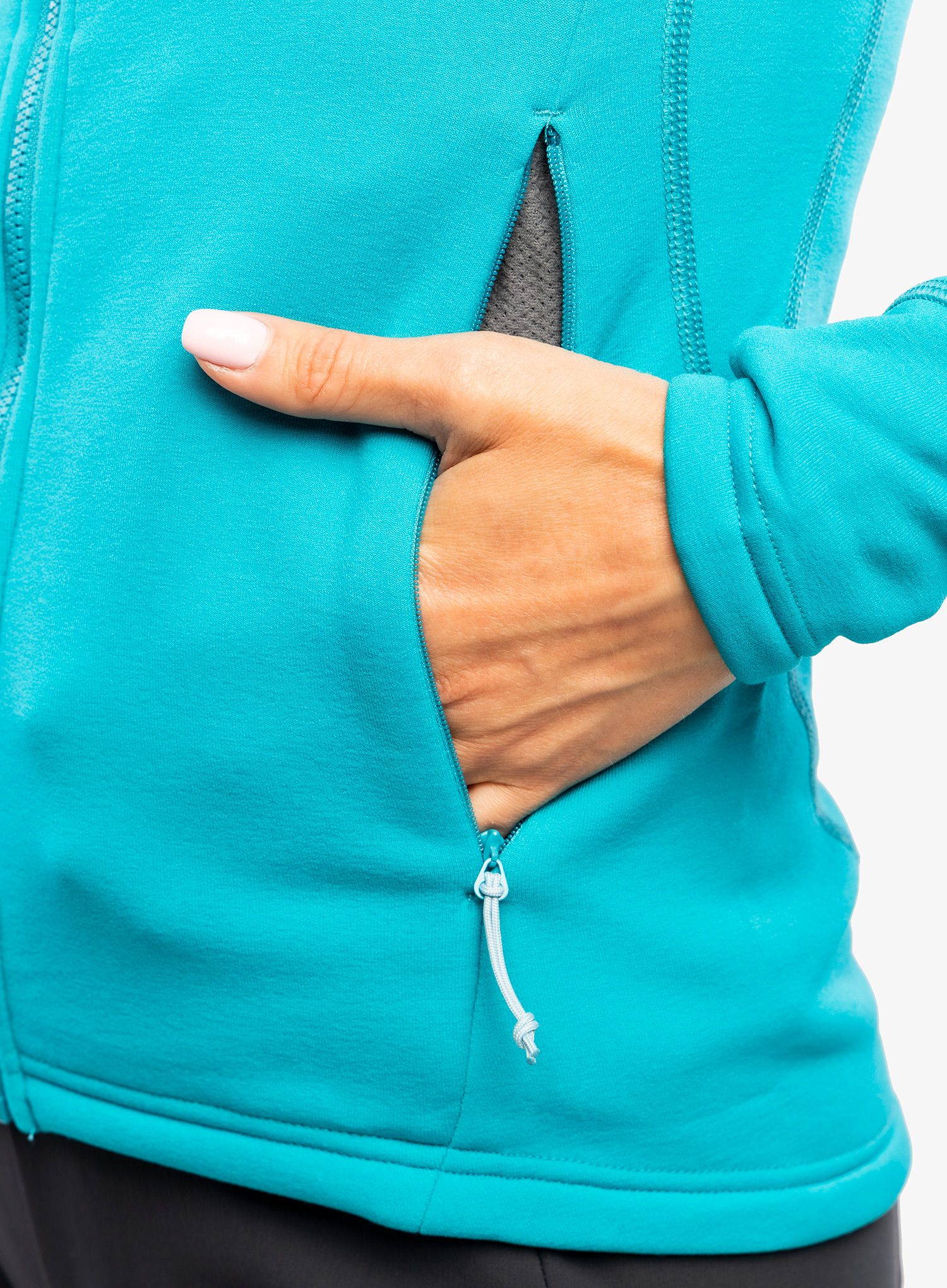 Dámská fleecová mikina Rab Power Stretch Pro Jacket - aquamarine