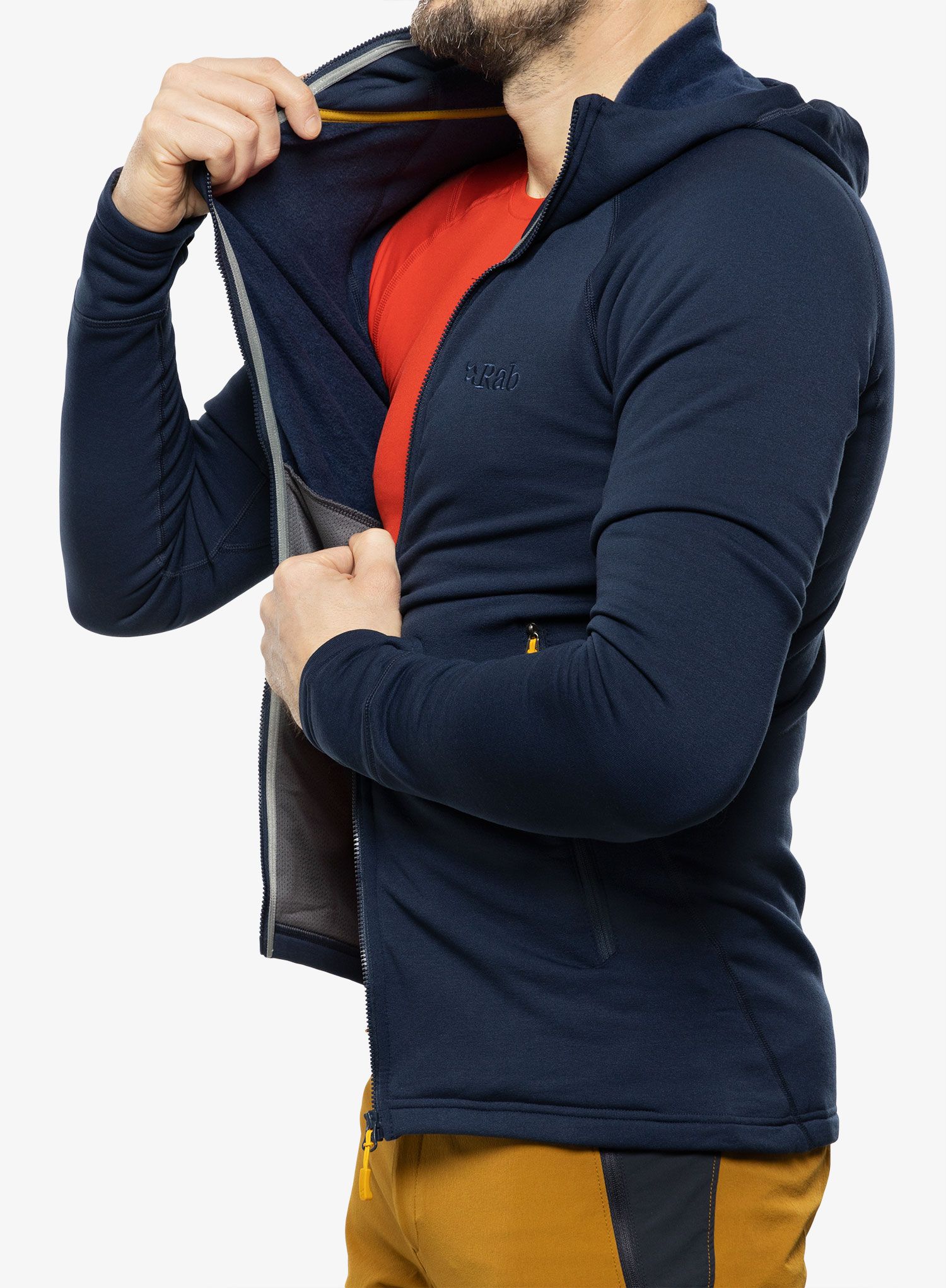Fleecová mikina Rab Power Stretch Pro Jacket - deep ink