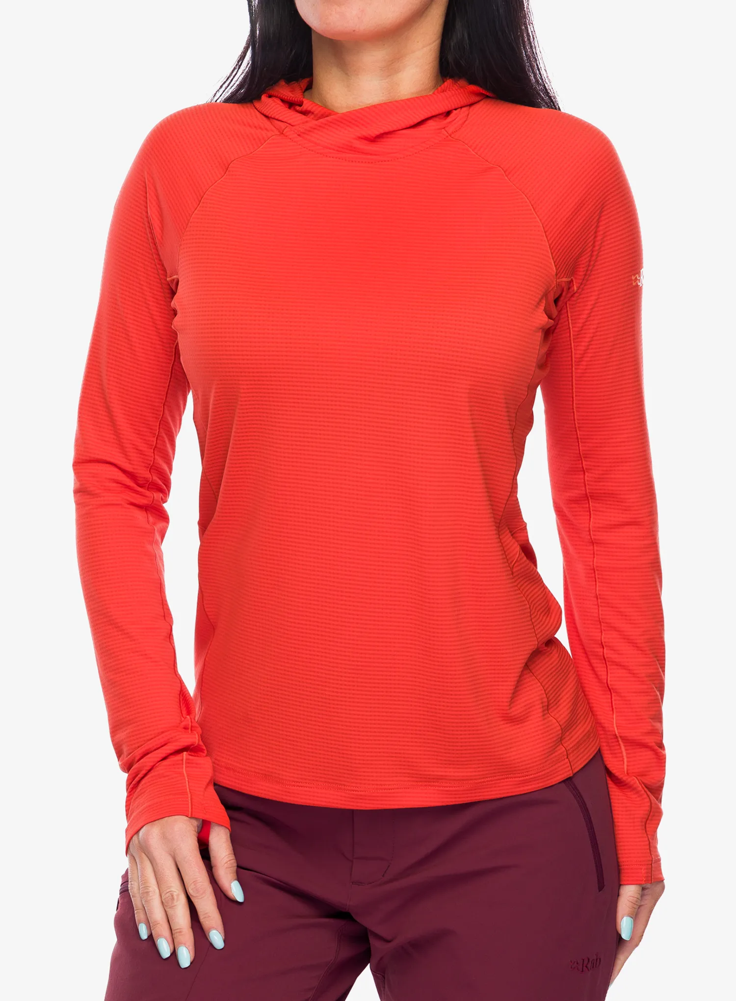 Dámská funkční mikina Rab Sonic Hoody - red grapefruit