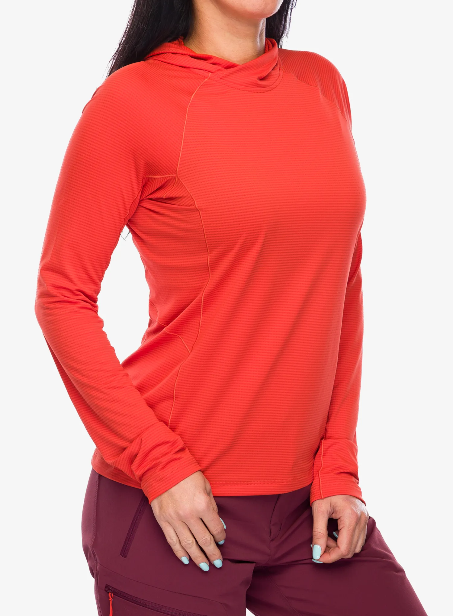 Dámská funkční mikina Rab Sonic Hoody - red grapefruit