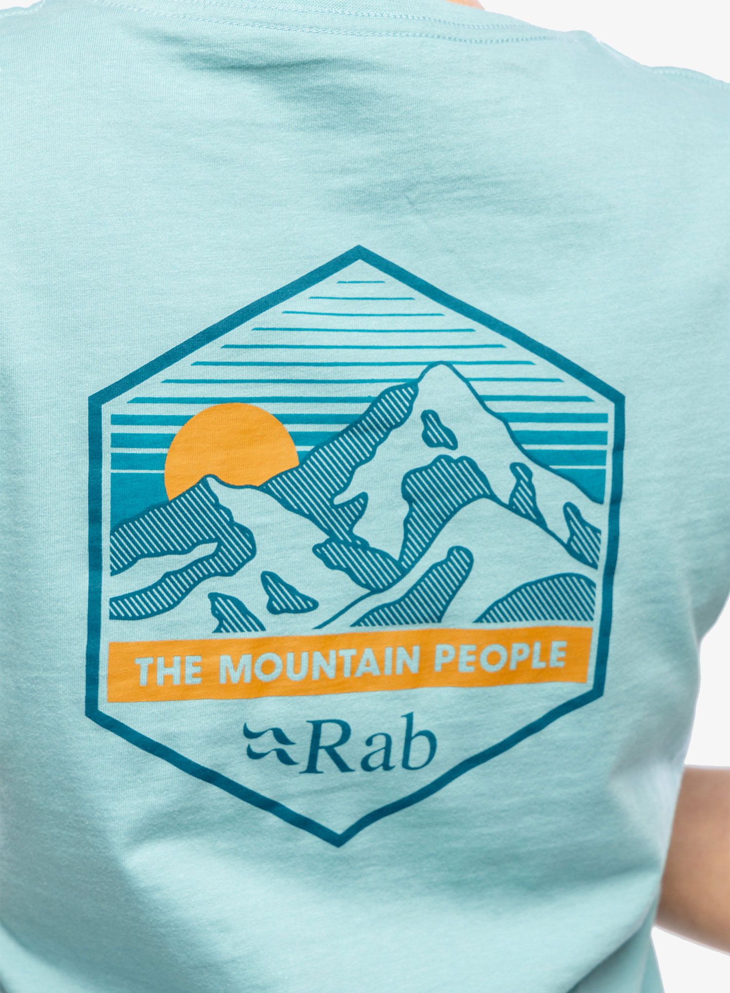 Dámské tričko Rab Stance Mountain Peak Tee - meltwater