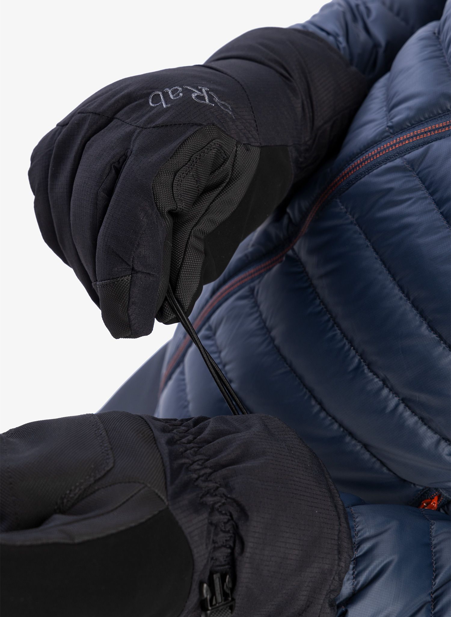 Pětiprsté rukavice Rab Storm Glove - black
