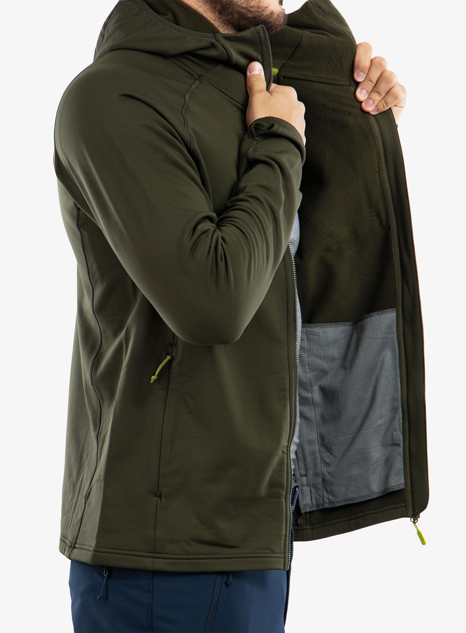 Lezecká bunda Rab Superflux Hoody - army