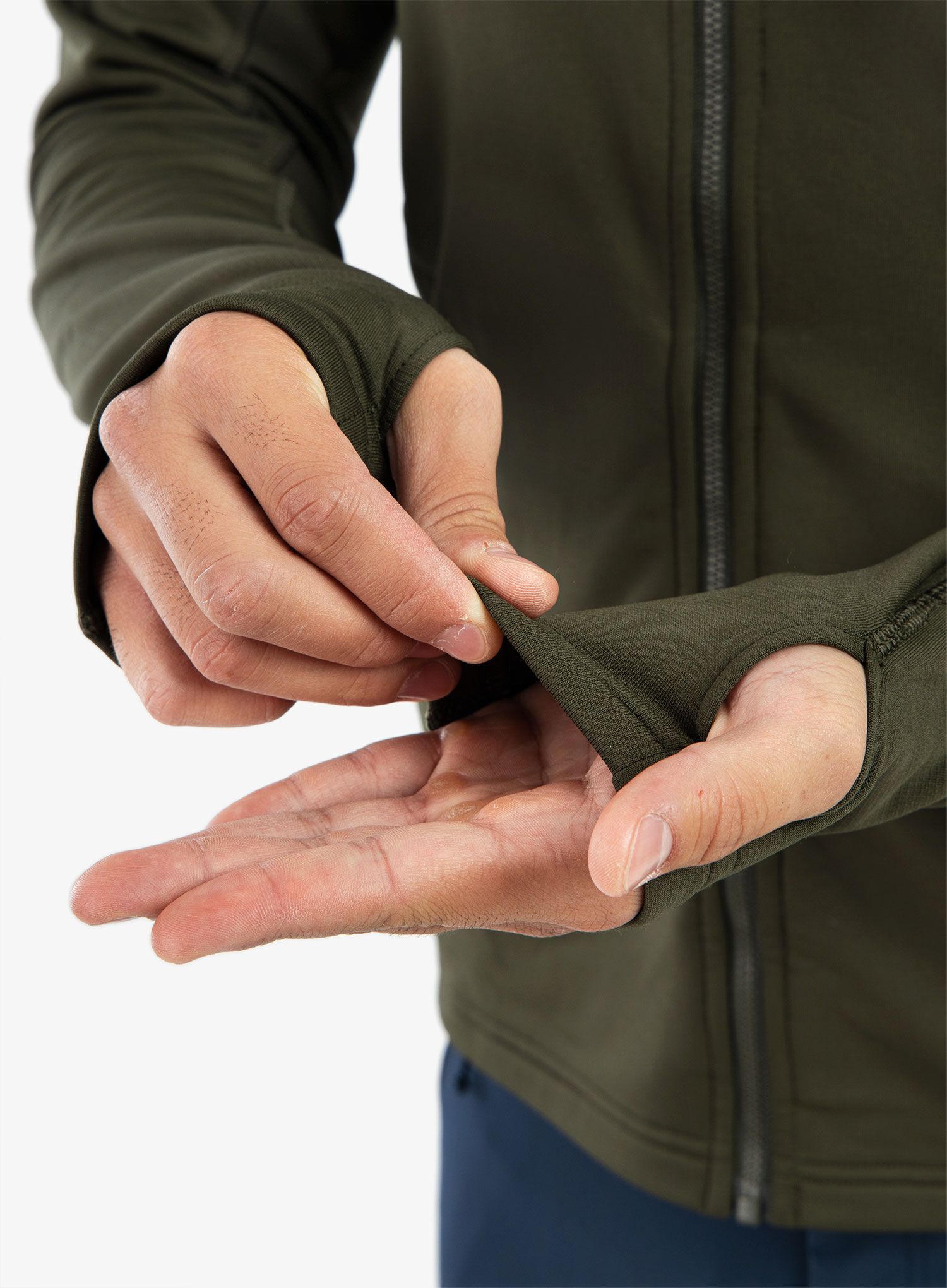 Lezecká bunda Rab Superflux Hoody - army