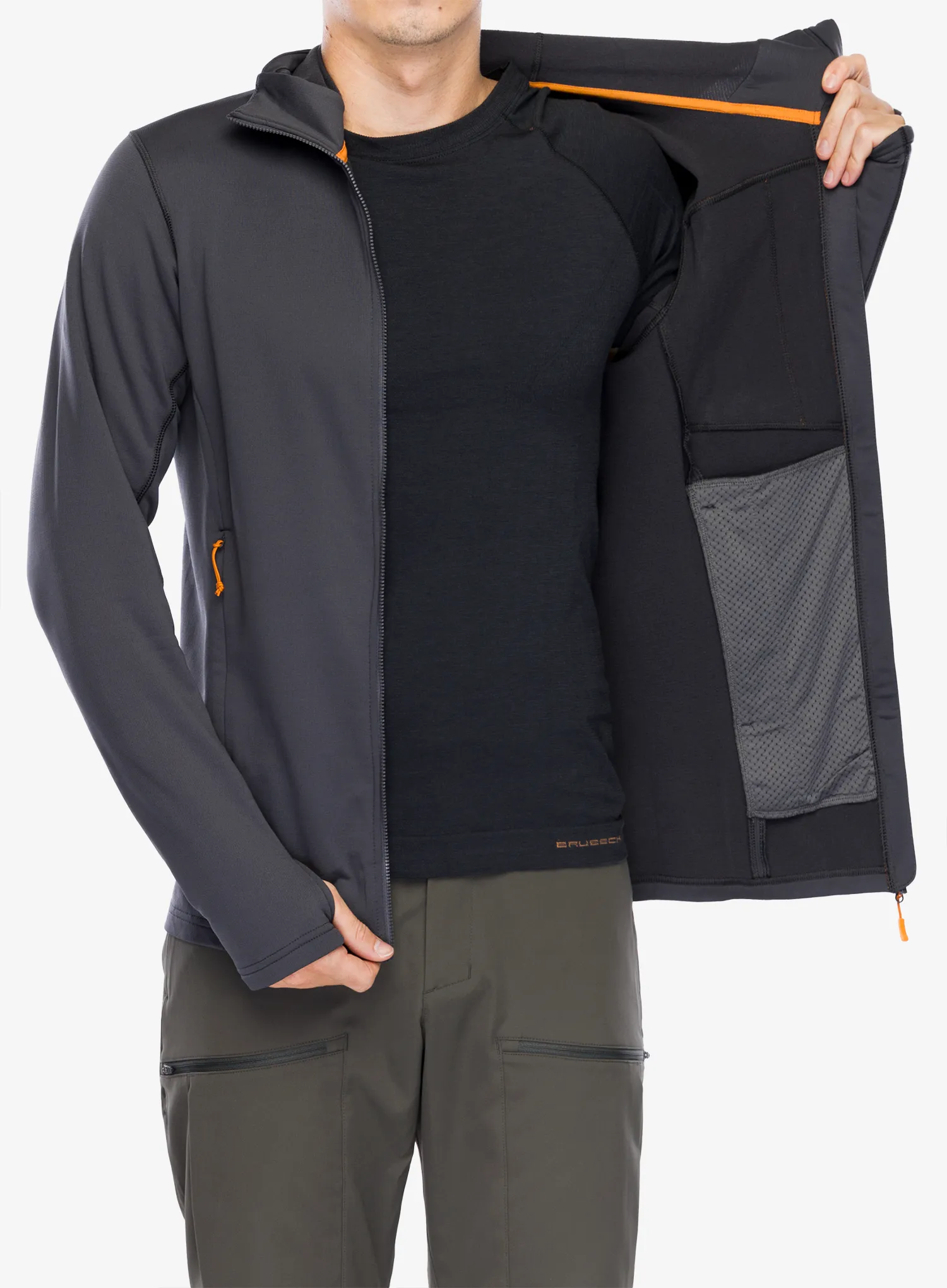 Mikina s kapucí Rab Superflux Hoody - graphene