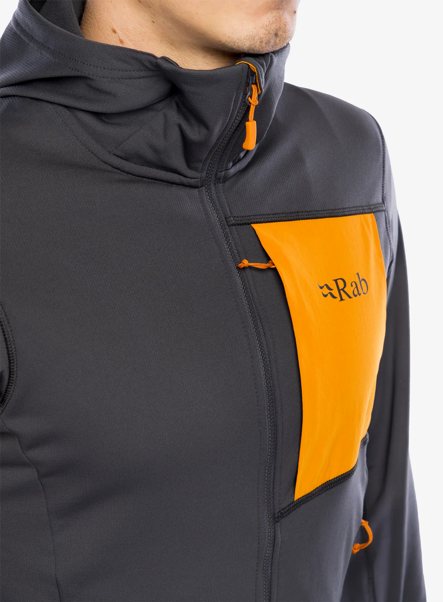 Mikina s kapucí Rab Superflux Hoody - graphene
