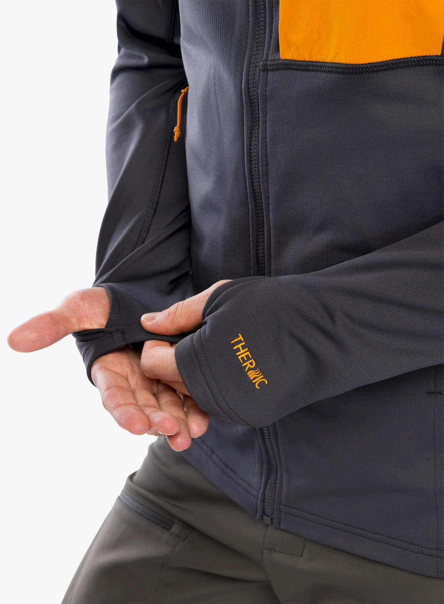 Mikina s kapucí Rab Superflux Hoody - graphene