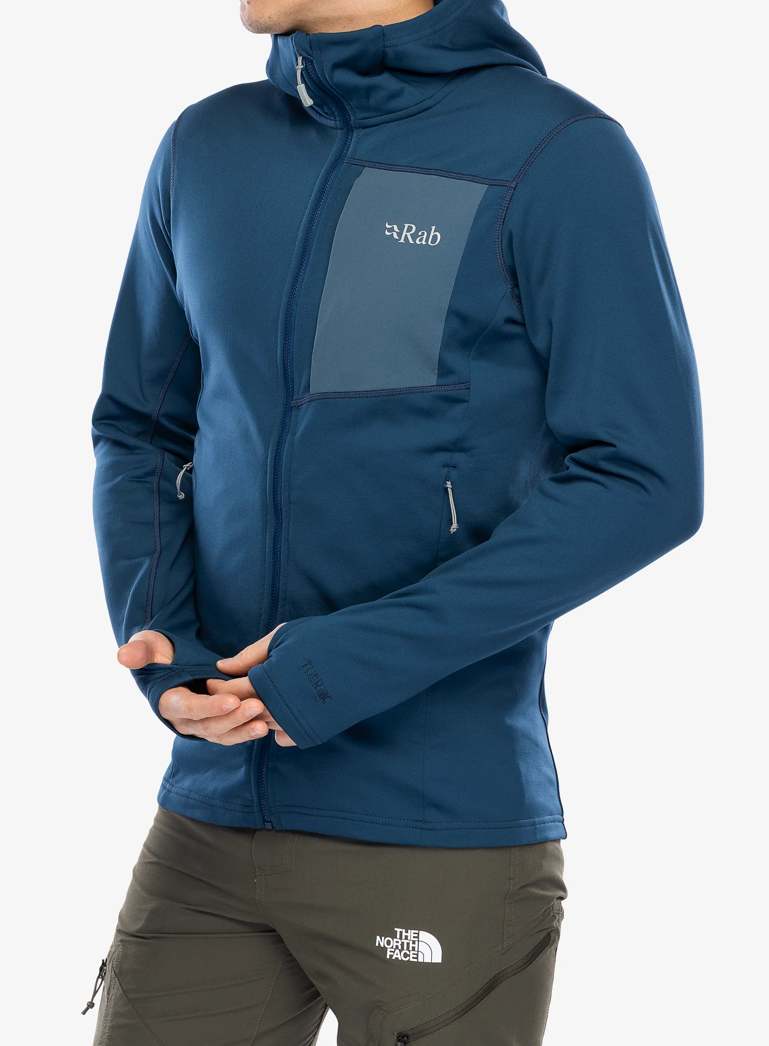 Mikina s kapucí Rab Superflux Hoody - tempest blue
