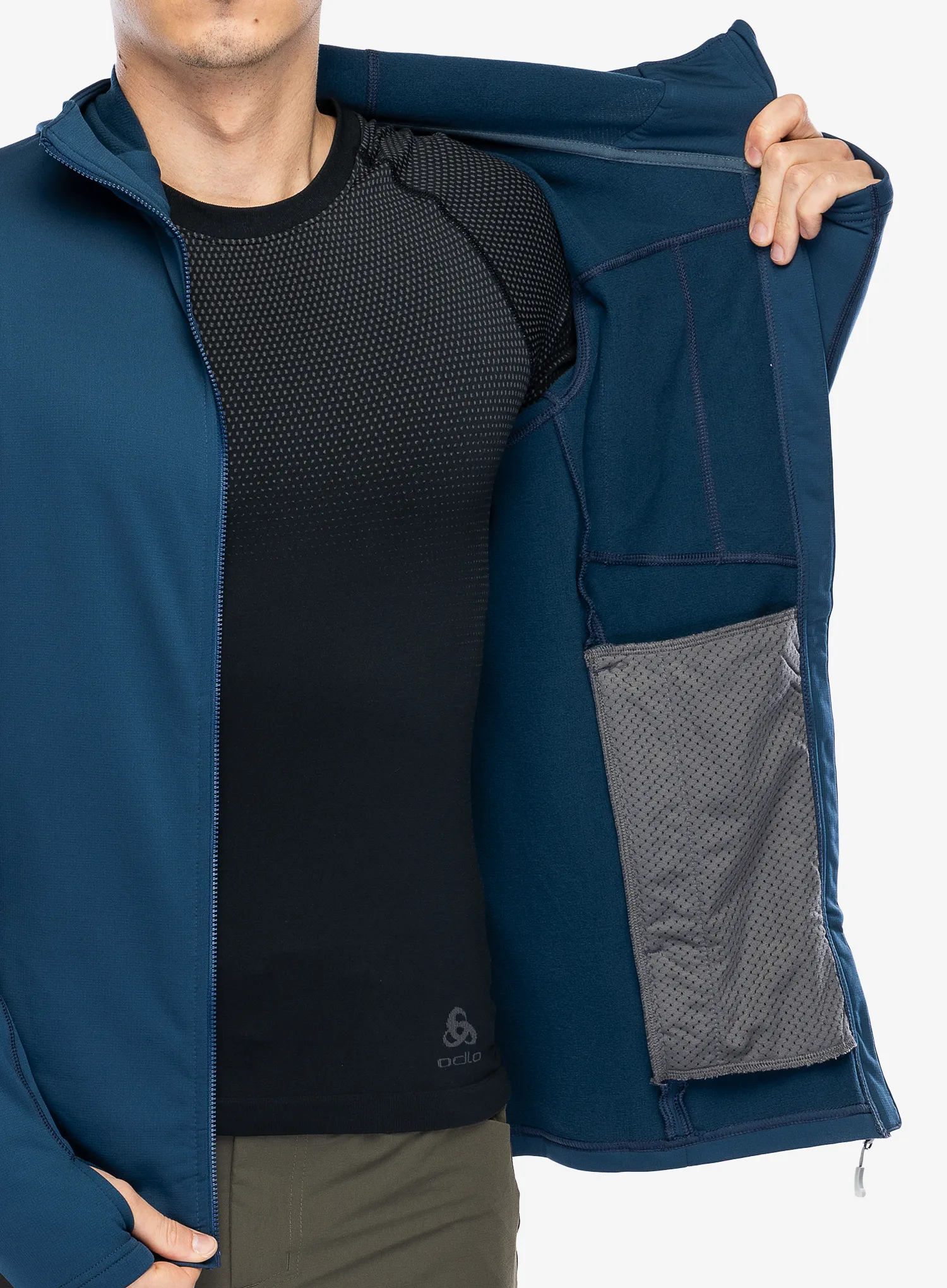 Mikina s kapucí Rab Superflux Hoody - tempest blue