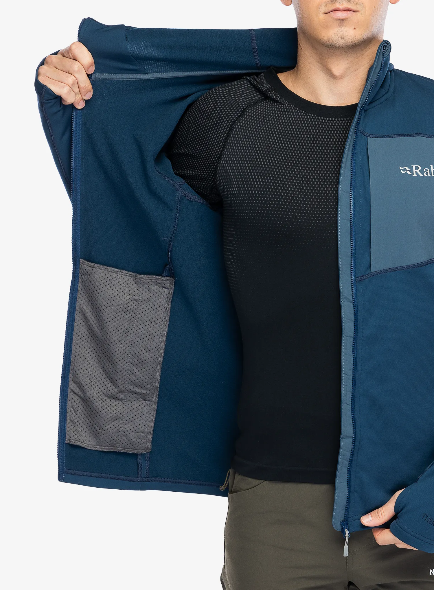 Mikina s kapucí Rab Superflux Hoody - tempest blue
