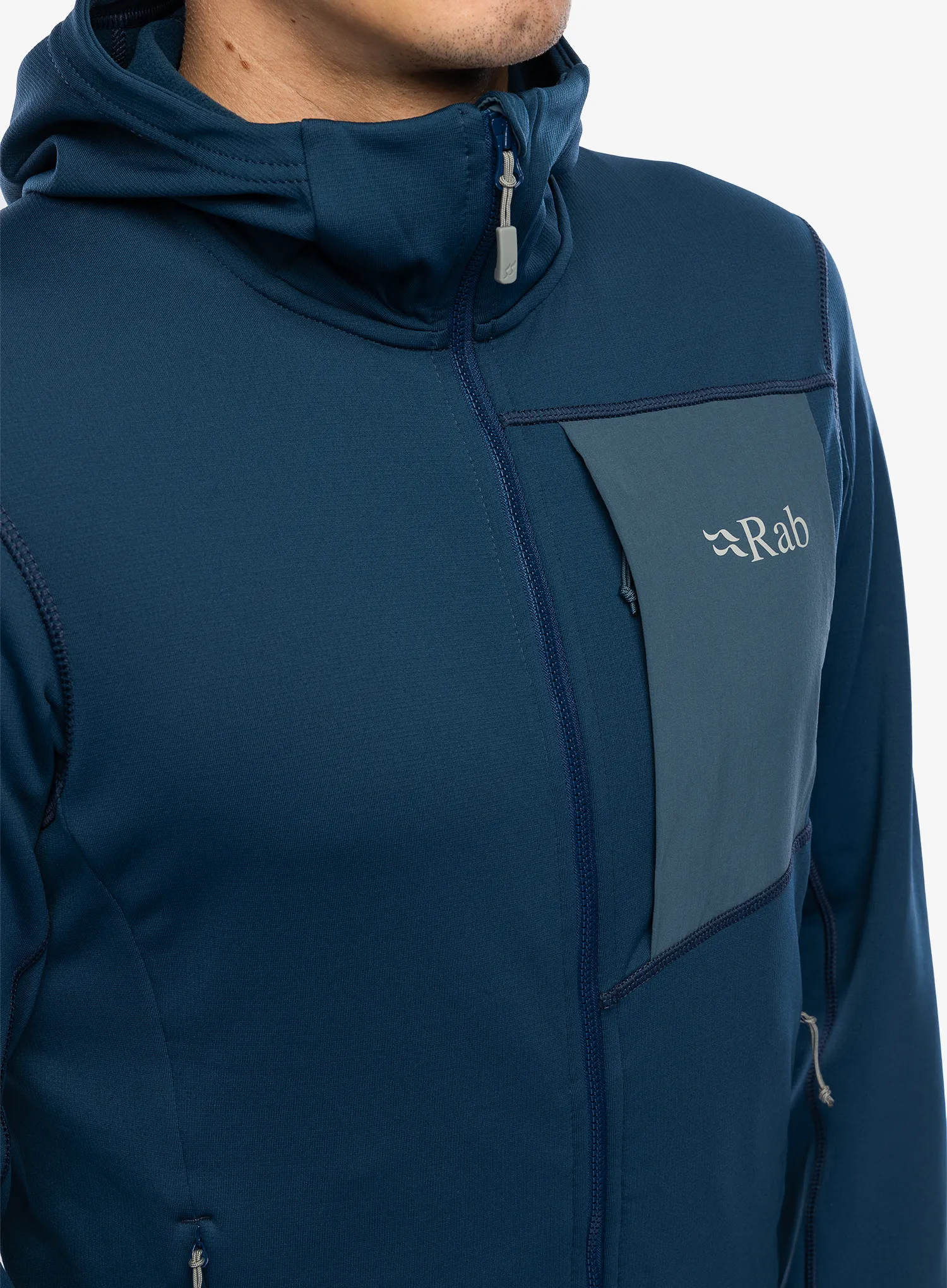Mikina s kapucí Rab Superflux Hoody - tempest blue