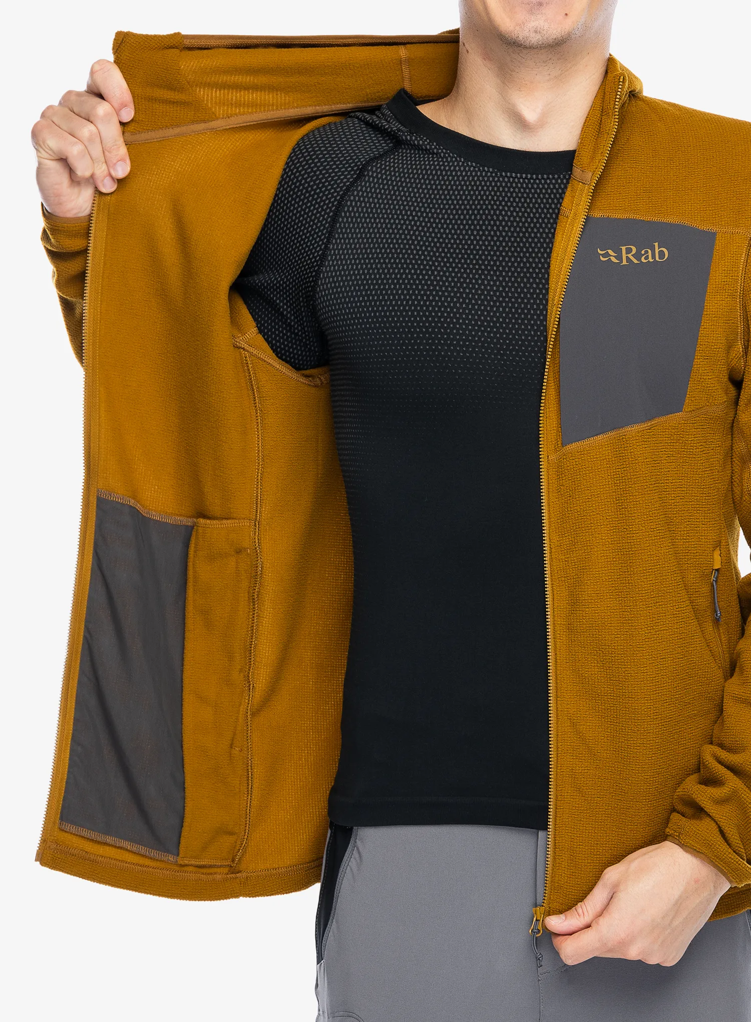 Mikina s kapucí Rab Tecton Hoody - footprint