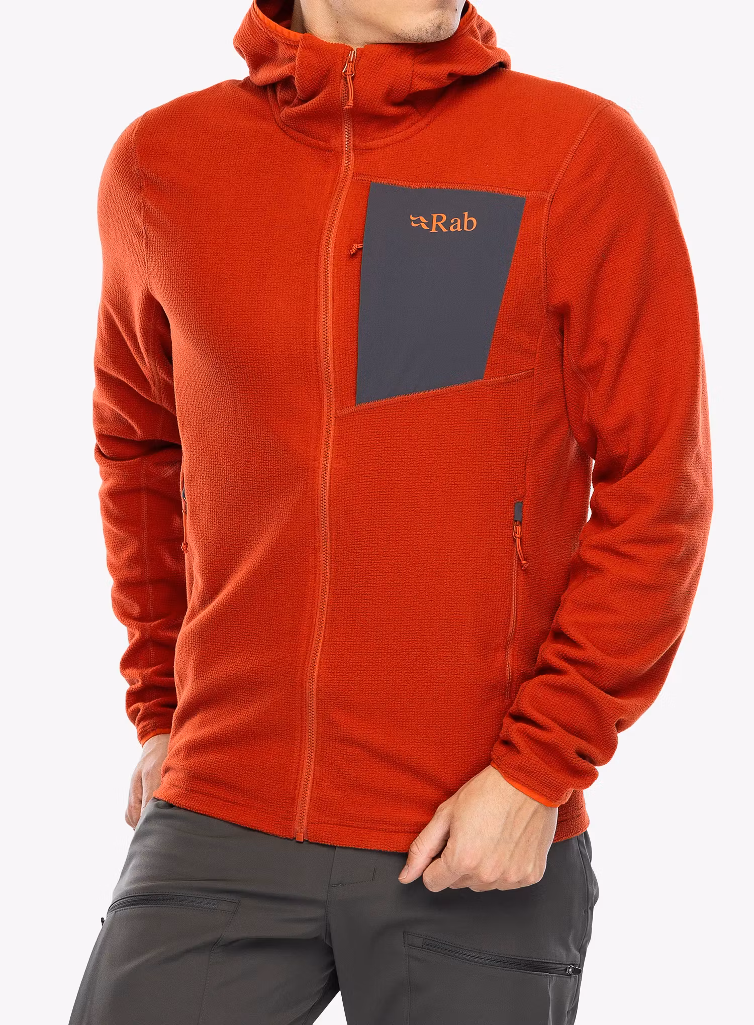 Mikina s kapucí Rab Tecton Hoody - red clay