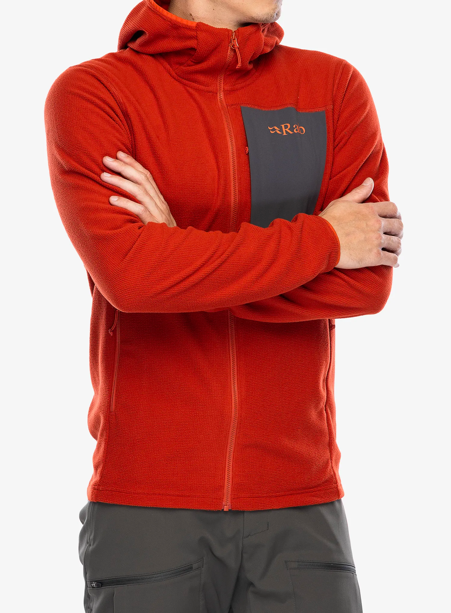 Mikina s kapucí Rab Tecton Hoody - red clay