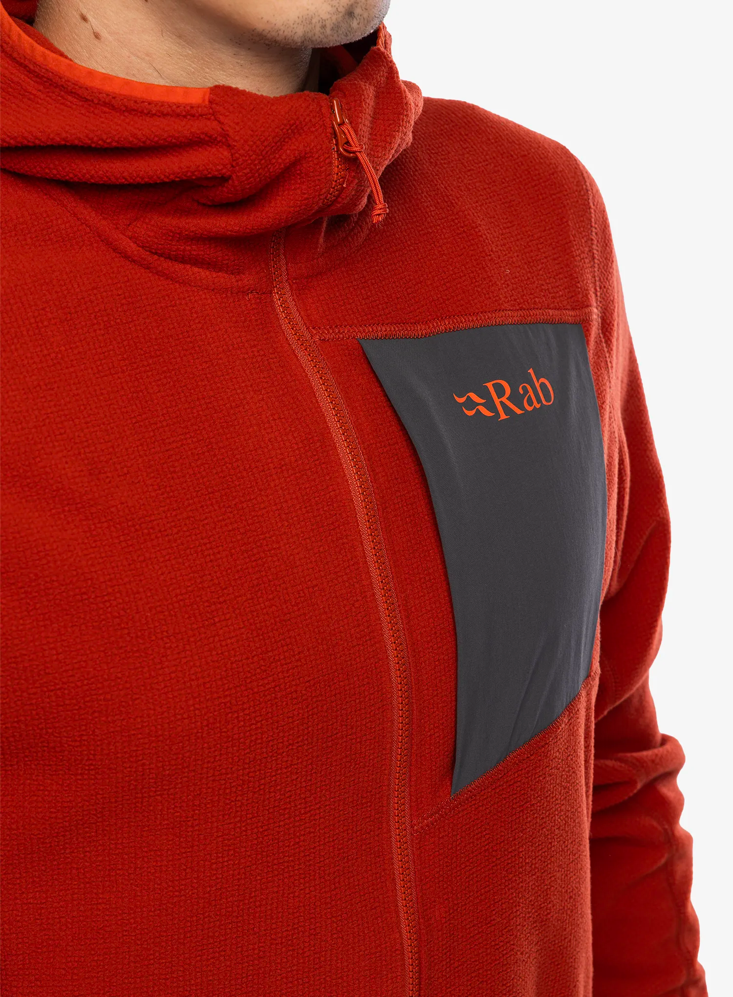 Mikina s kapucí Rab Tecton Hoody - red clay