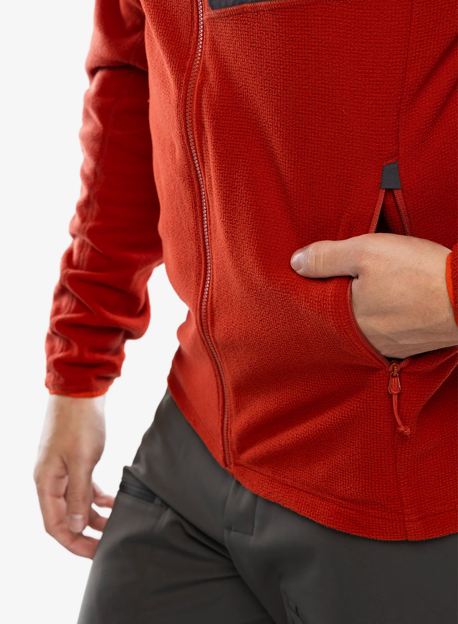 Mikina s kapucí Rab Tecton Hoody - red clay