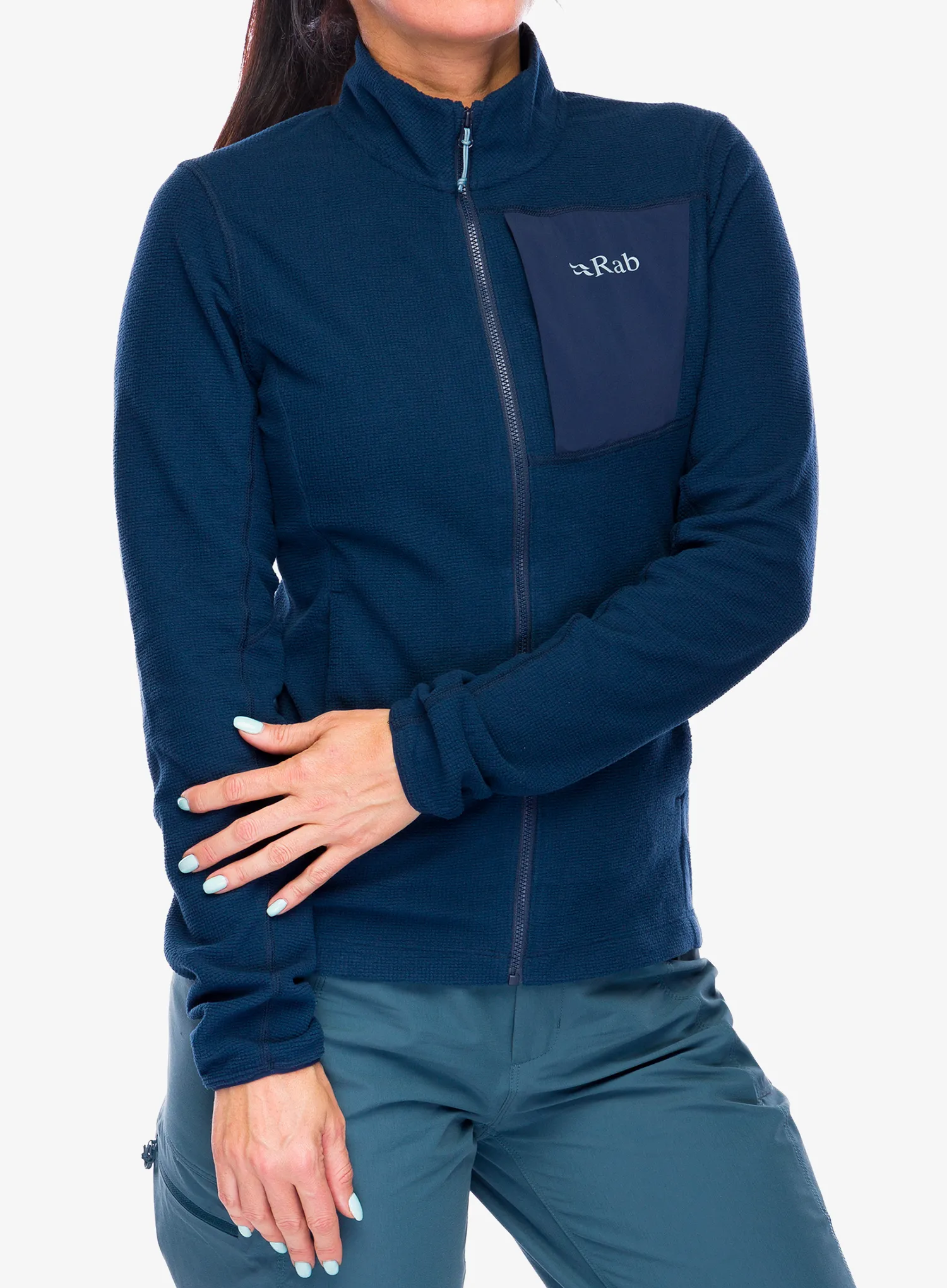 Dámská mikina na zip Rab Tecton Jacket - deep ink