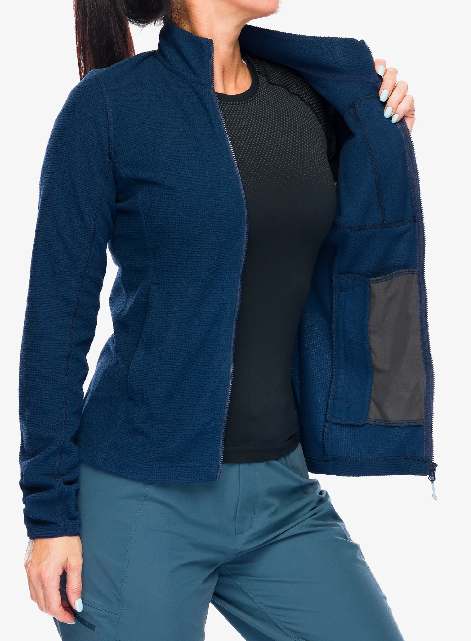 Dámská mikina na zip Rab Tecton Jacket - deep ink