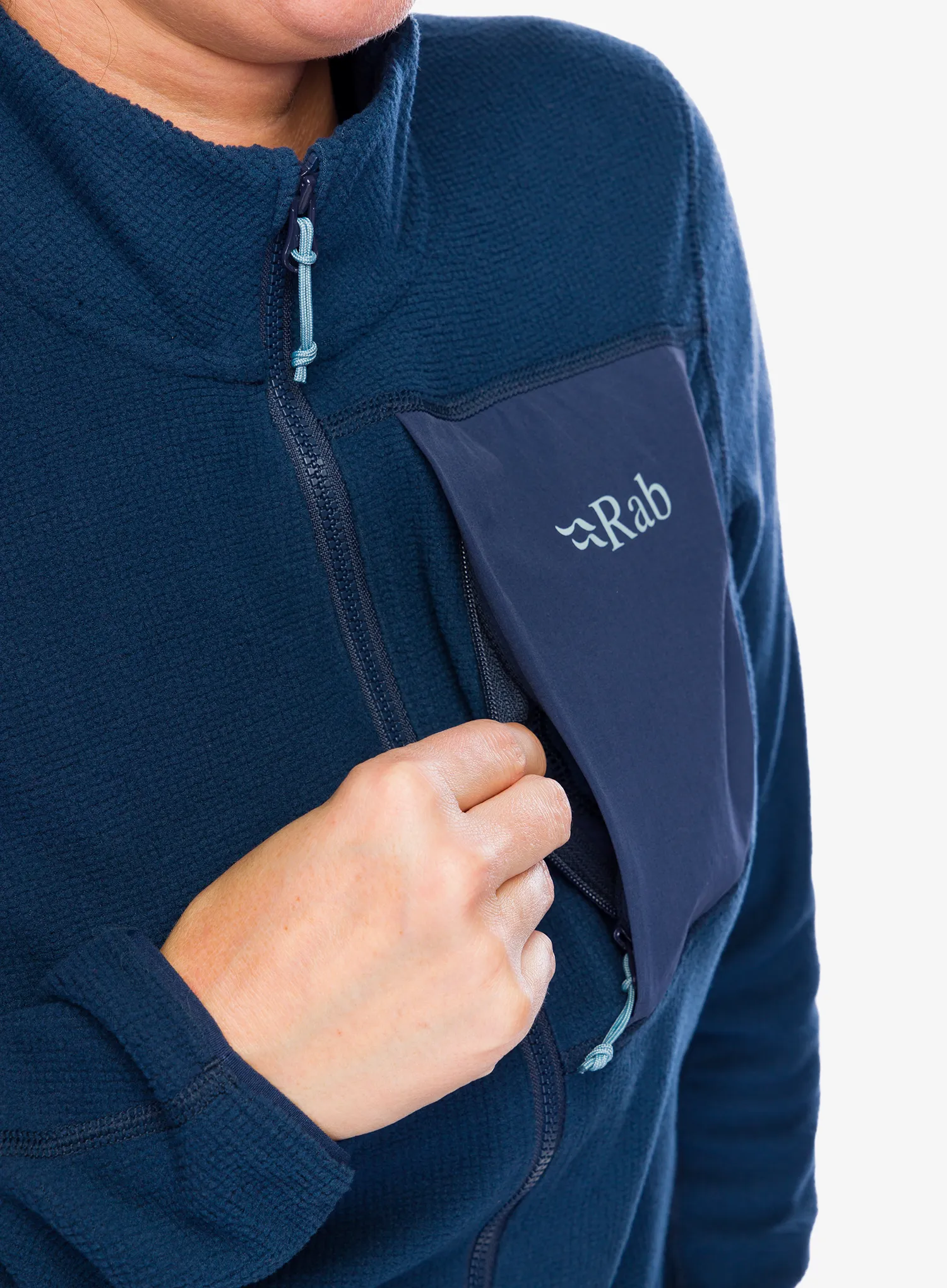 Dámská mikina na zip Rab Tecton Jacket - deep ink