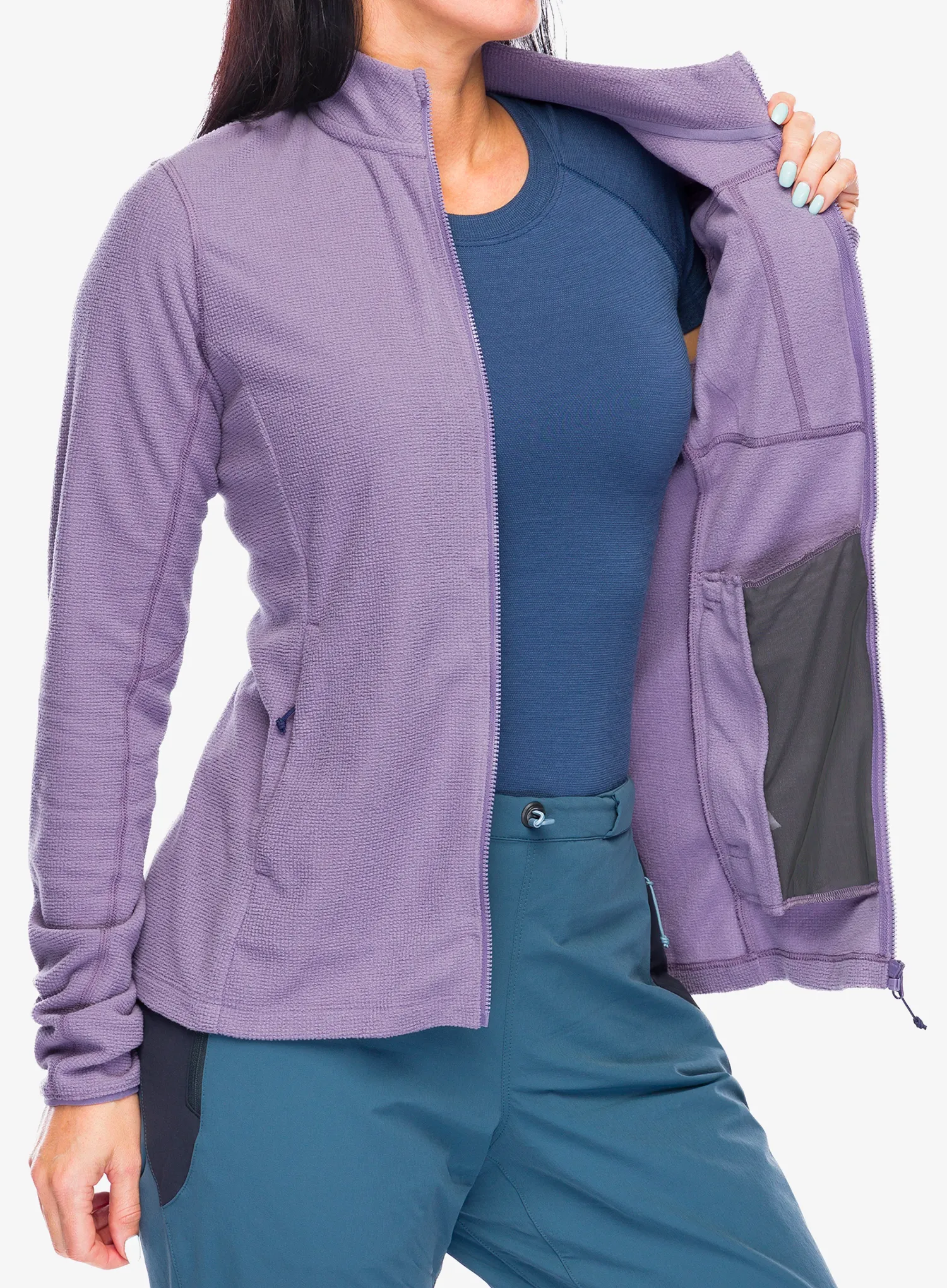Dámská mikina na zip Rab Tecton Jacket - purple sage