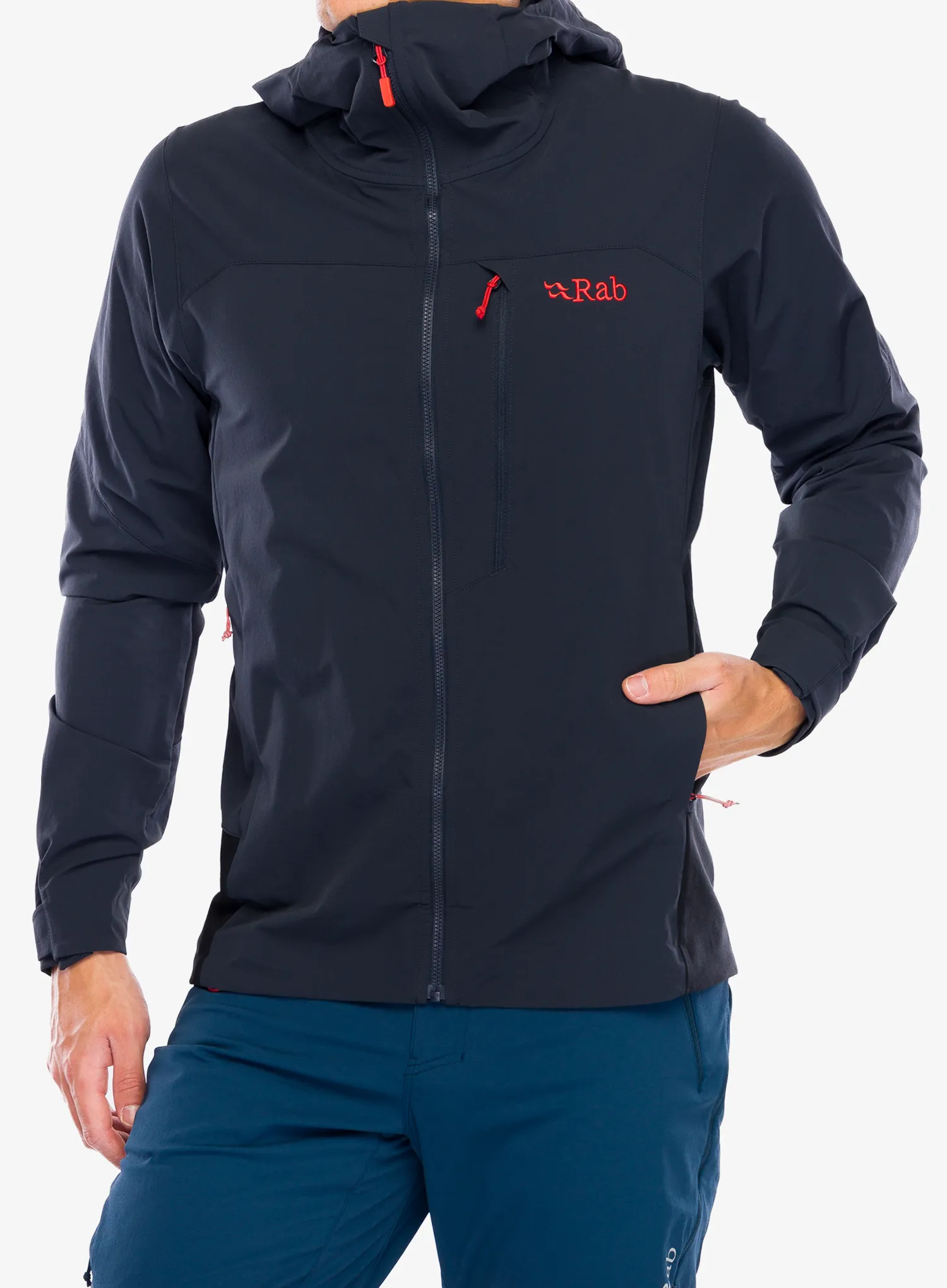 Softshellová bunda Rab Torque Jacket - beluga