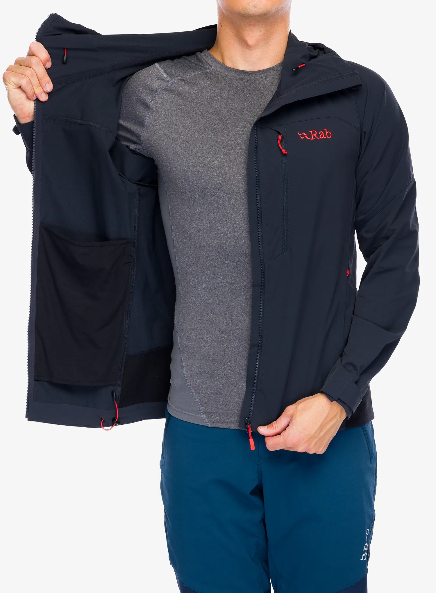 Softshellová bunda Rab Torque Jacket - beluga